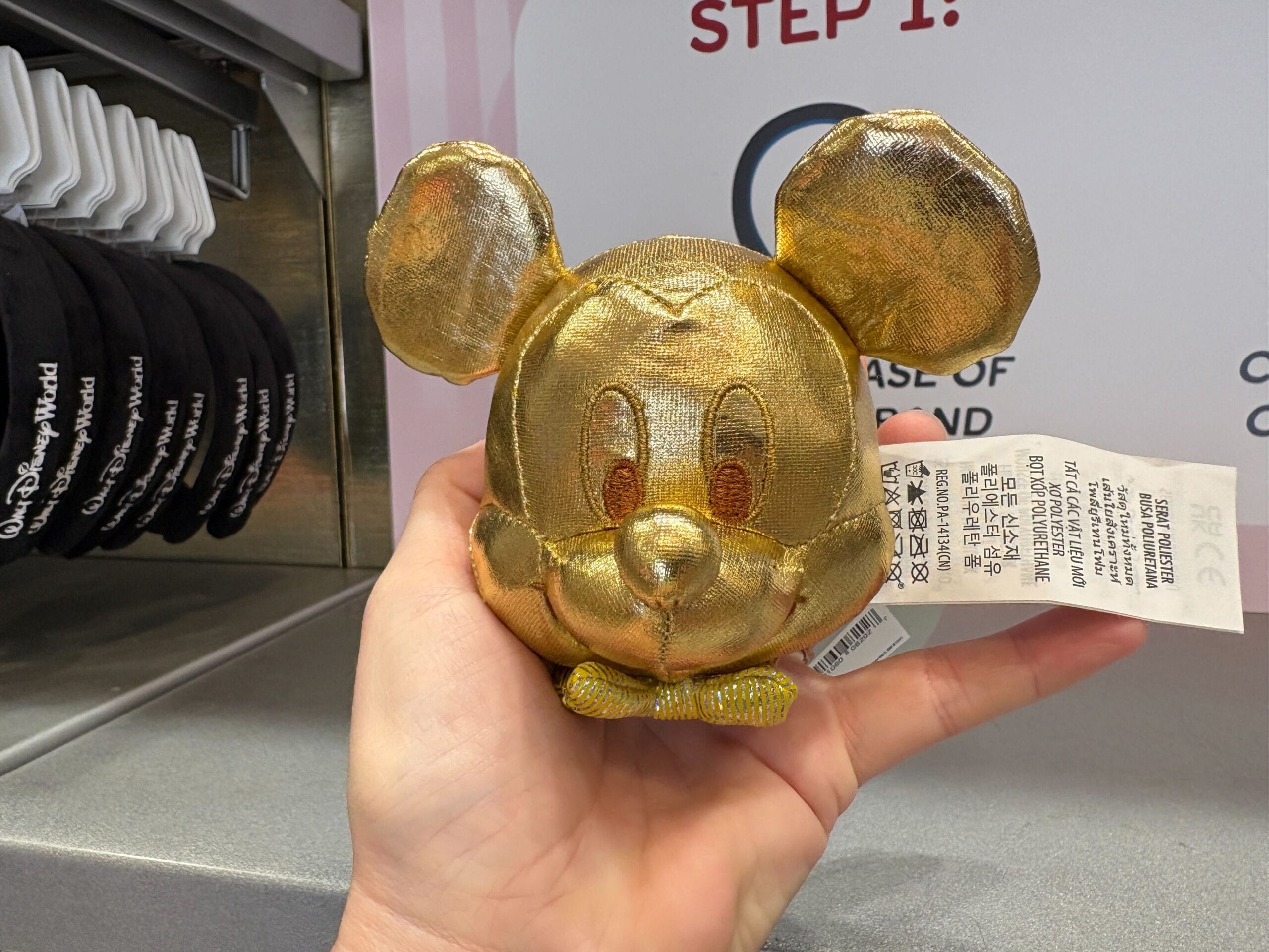 Golden Mickey and Minnie Create Your Own Headband Plush at Disney World