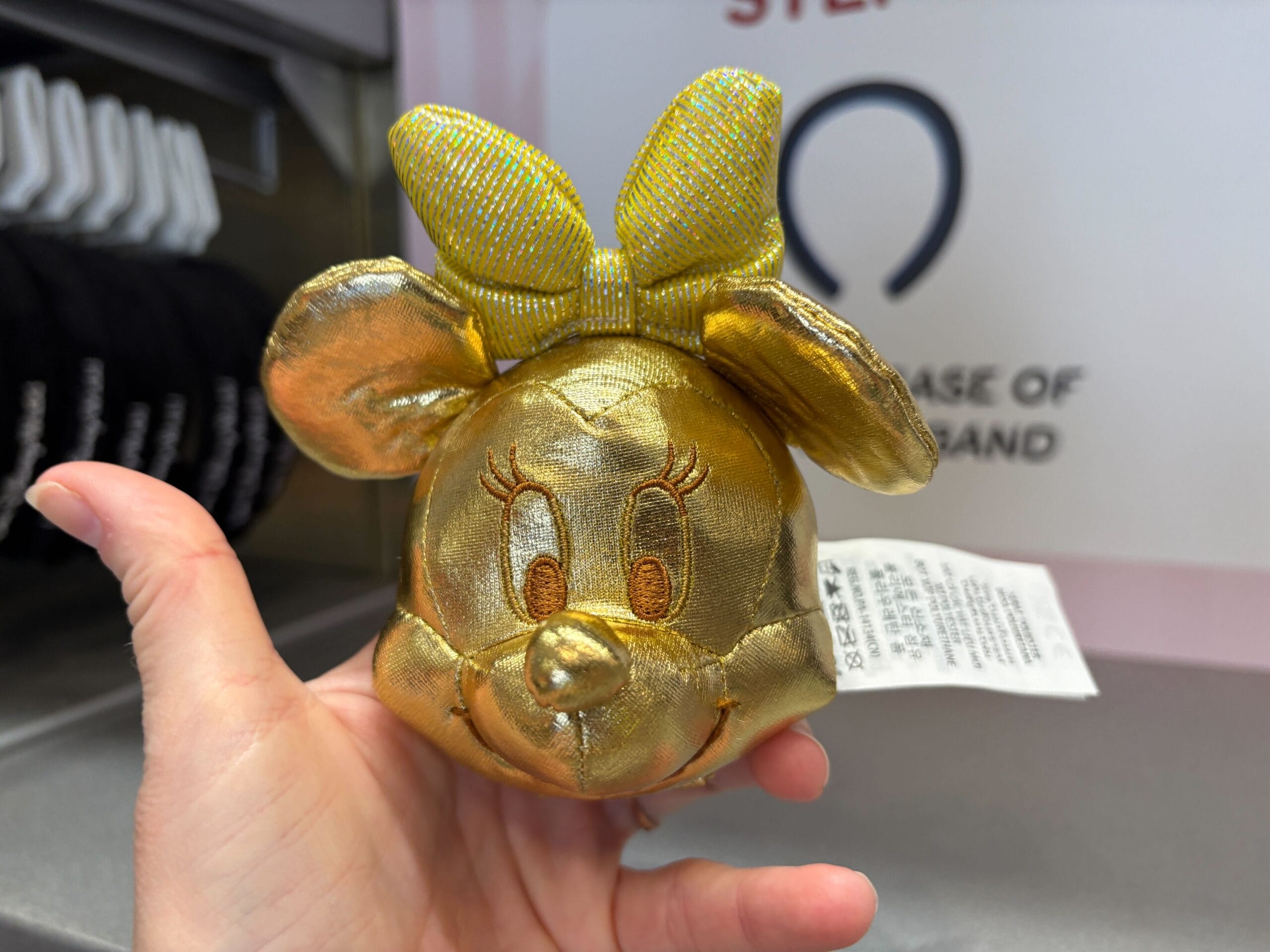Golden Mickey and Minnie Create Your Own Headband Plush at Disney World