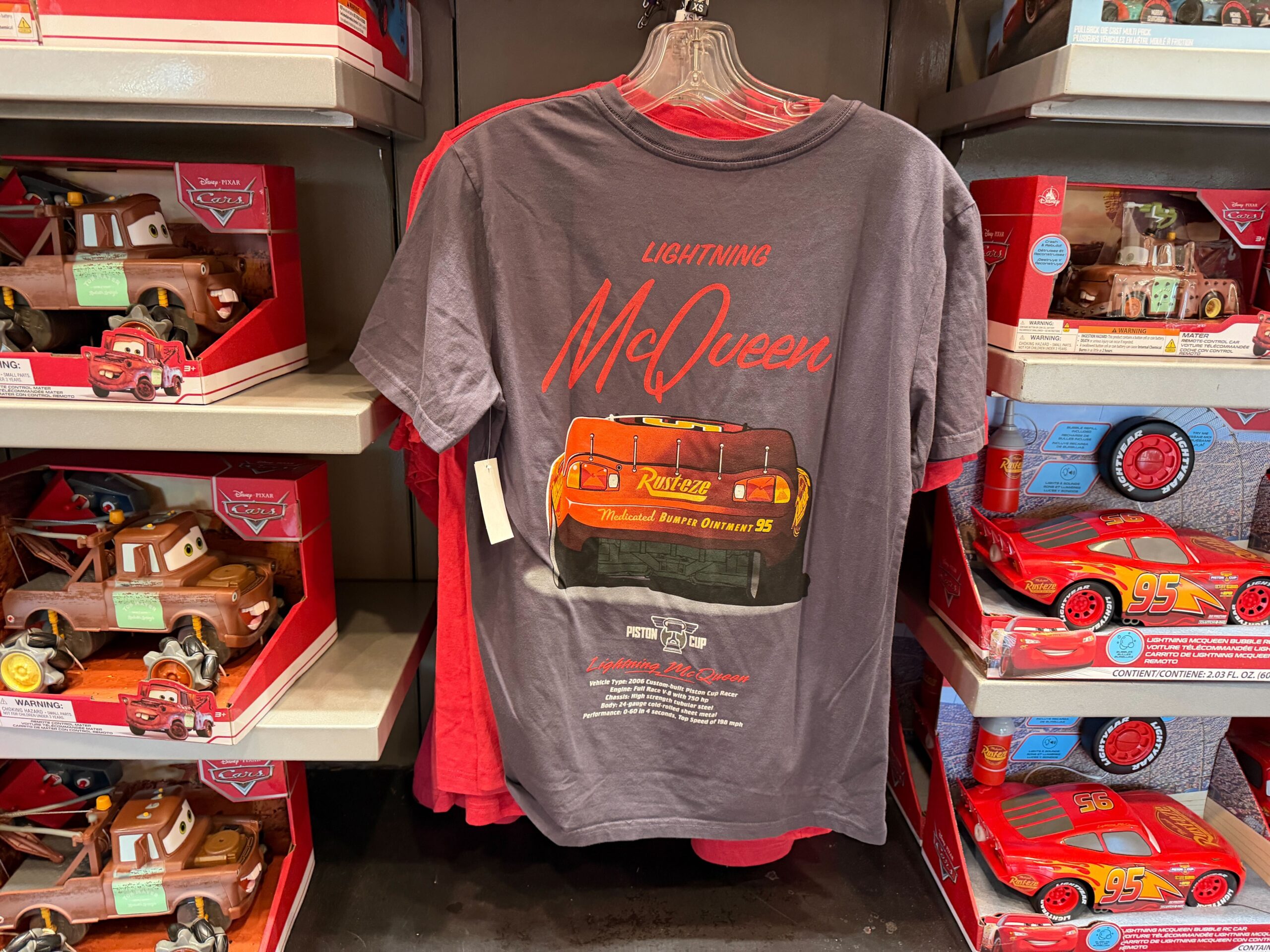 Lightning McQueen, Remy, Kevin T-Shirts and Buzz Lightyear Baseball ...