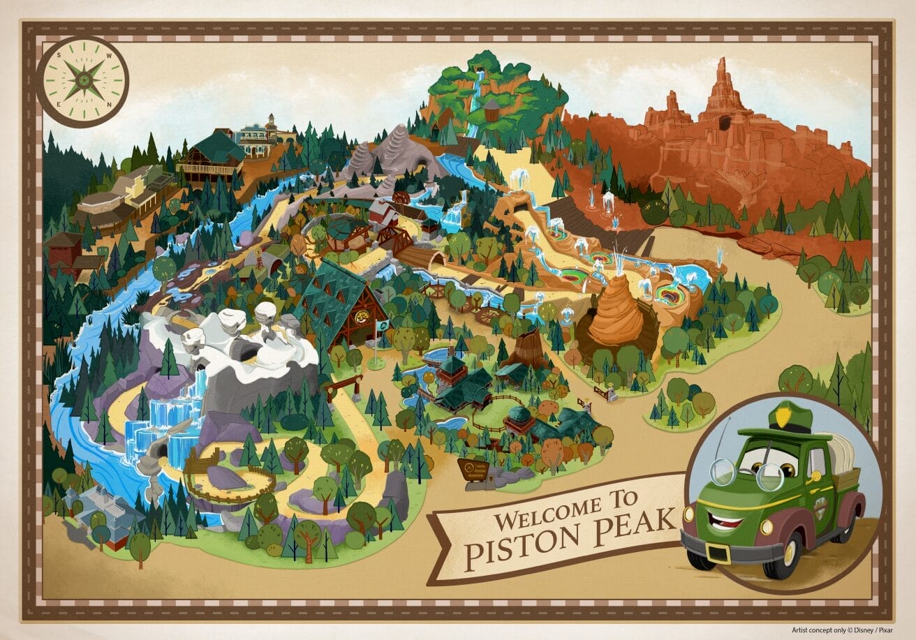 Aerial Photos Show Comprehensive Overview on Villains Land and Piston Peak Development at Magic Kingdom