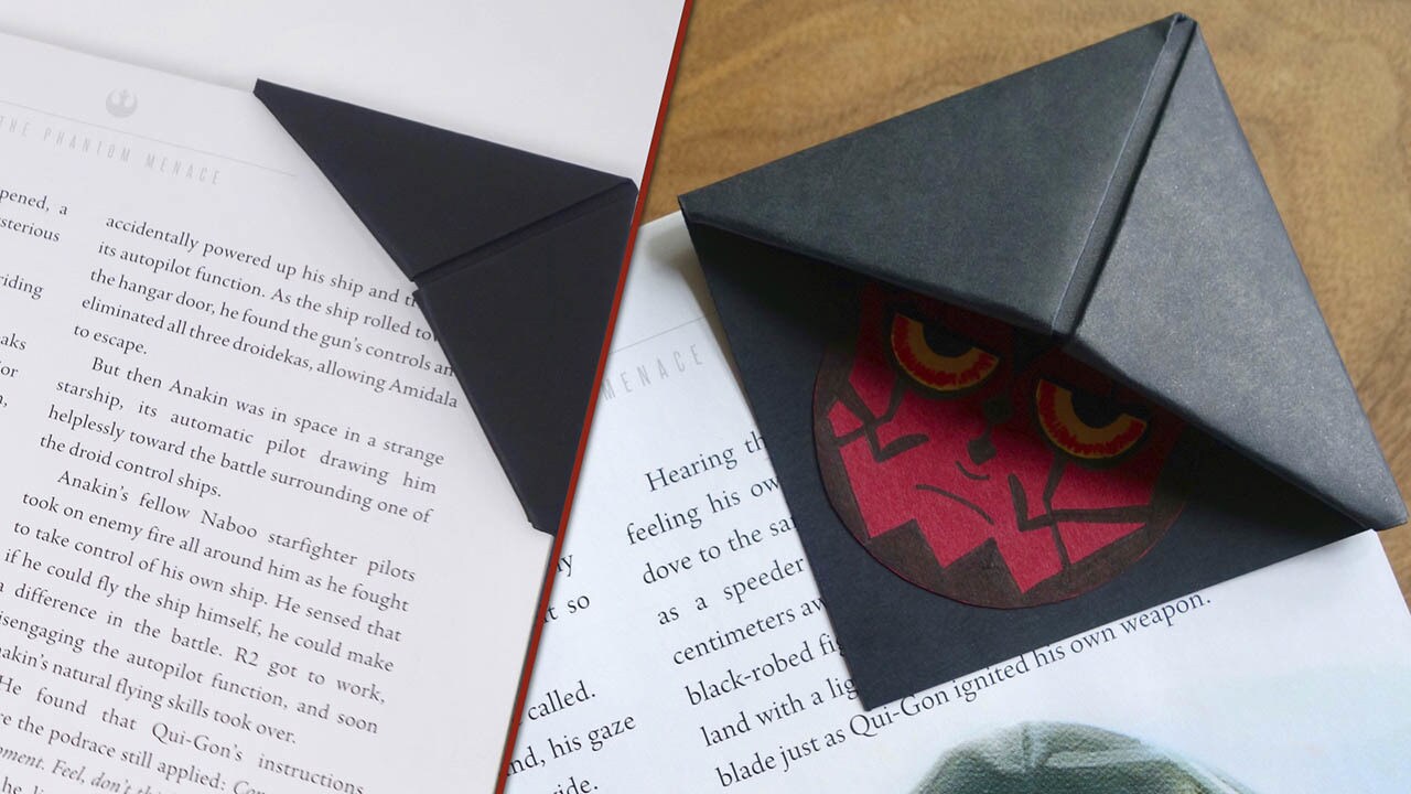 Make Your Own Darth Maul Bookmark