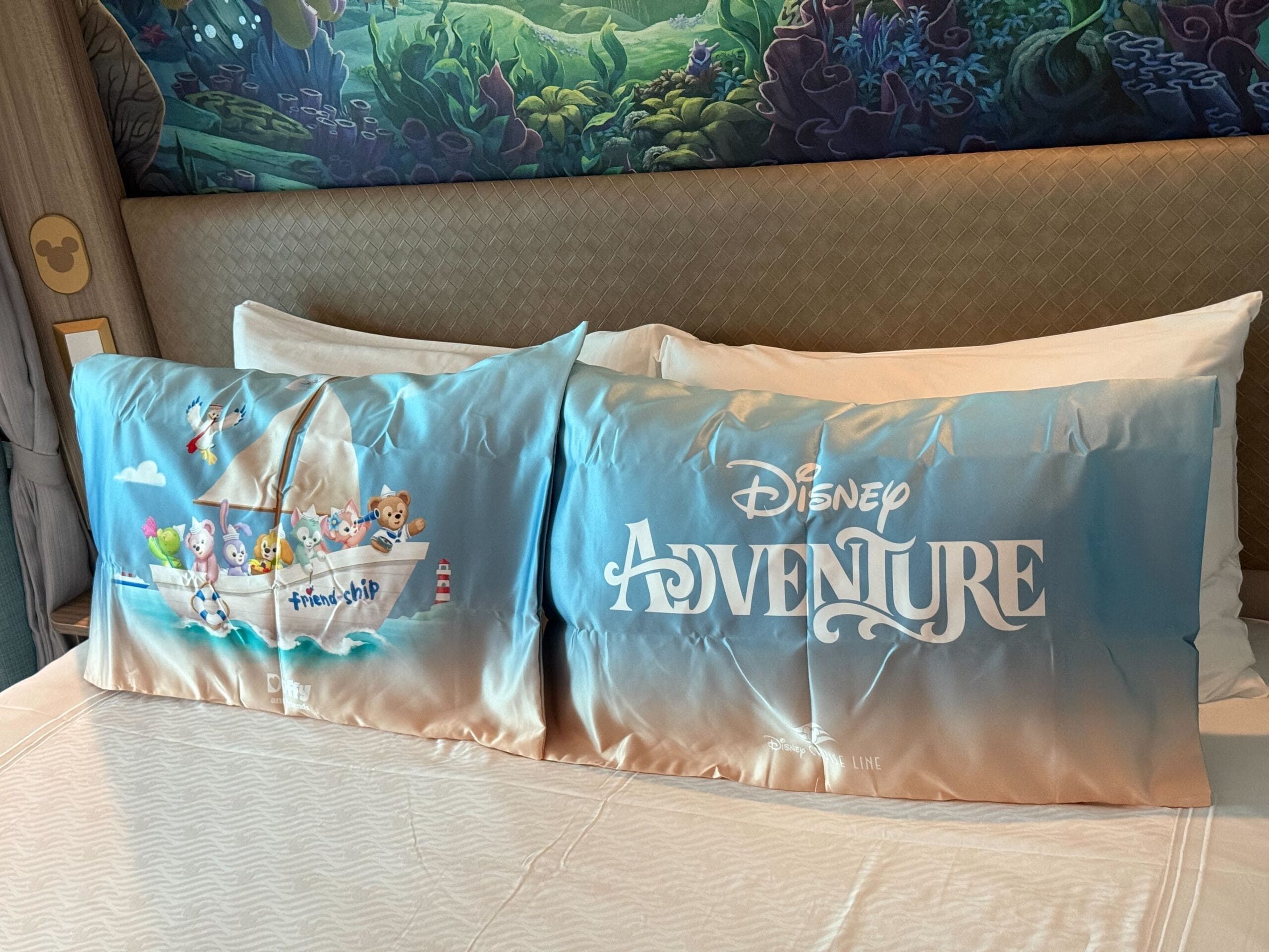 Disney Adventure Duffy stateroom pillowcases