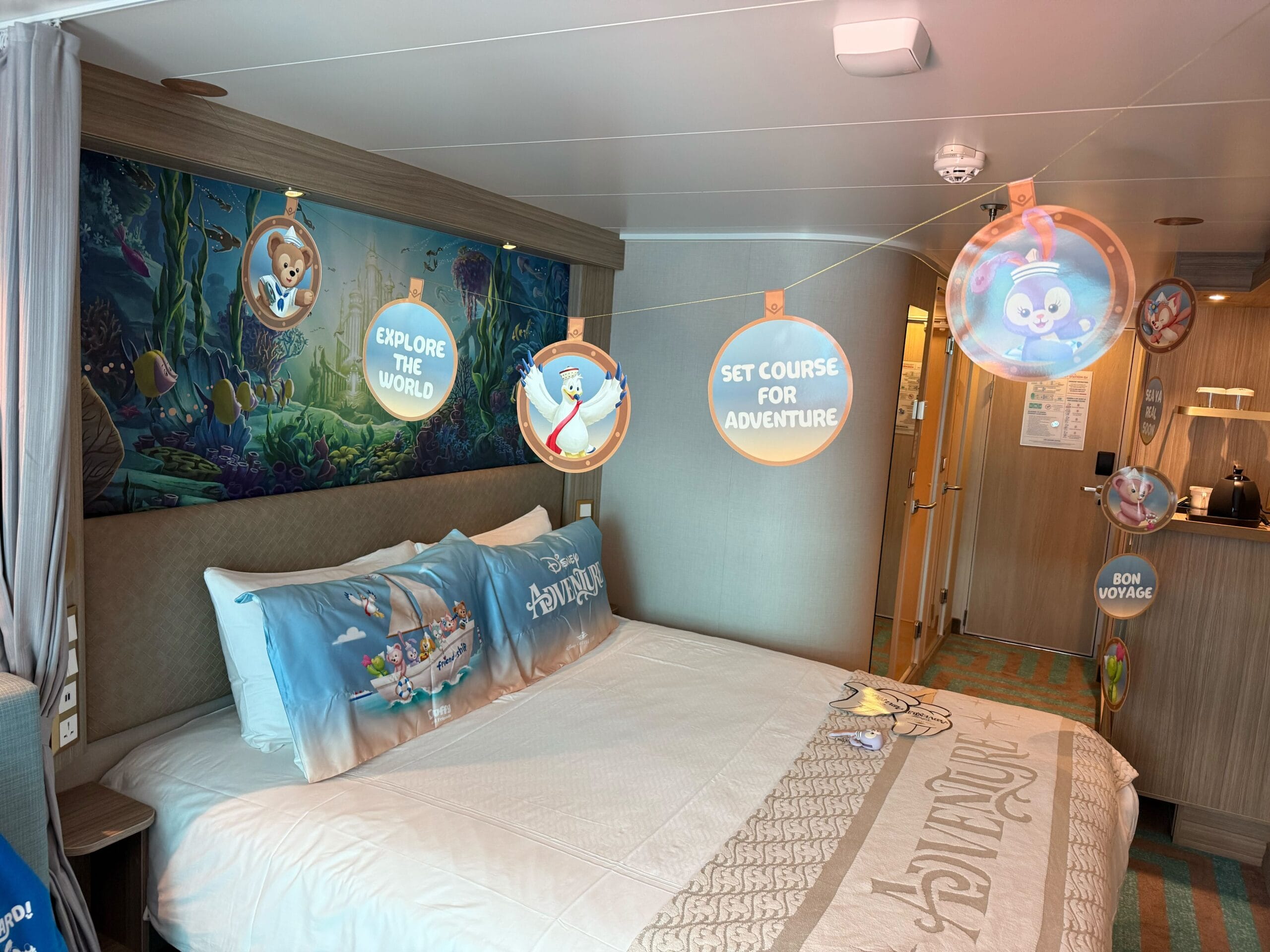 Disney Adventure Duffy stateroom decor
