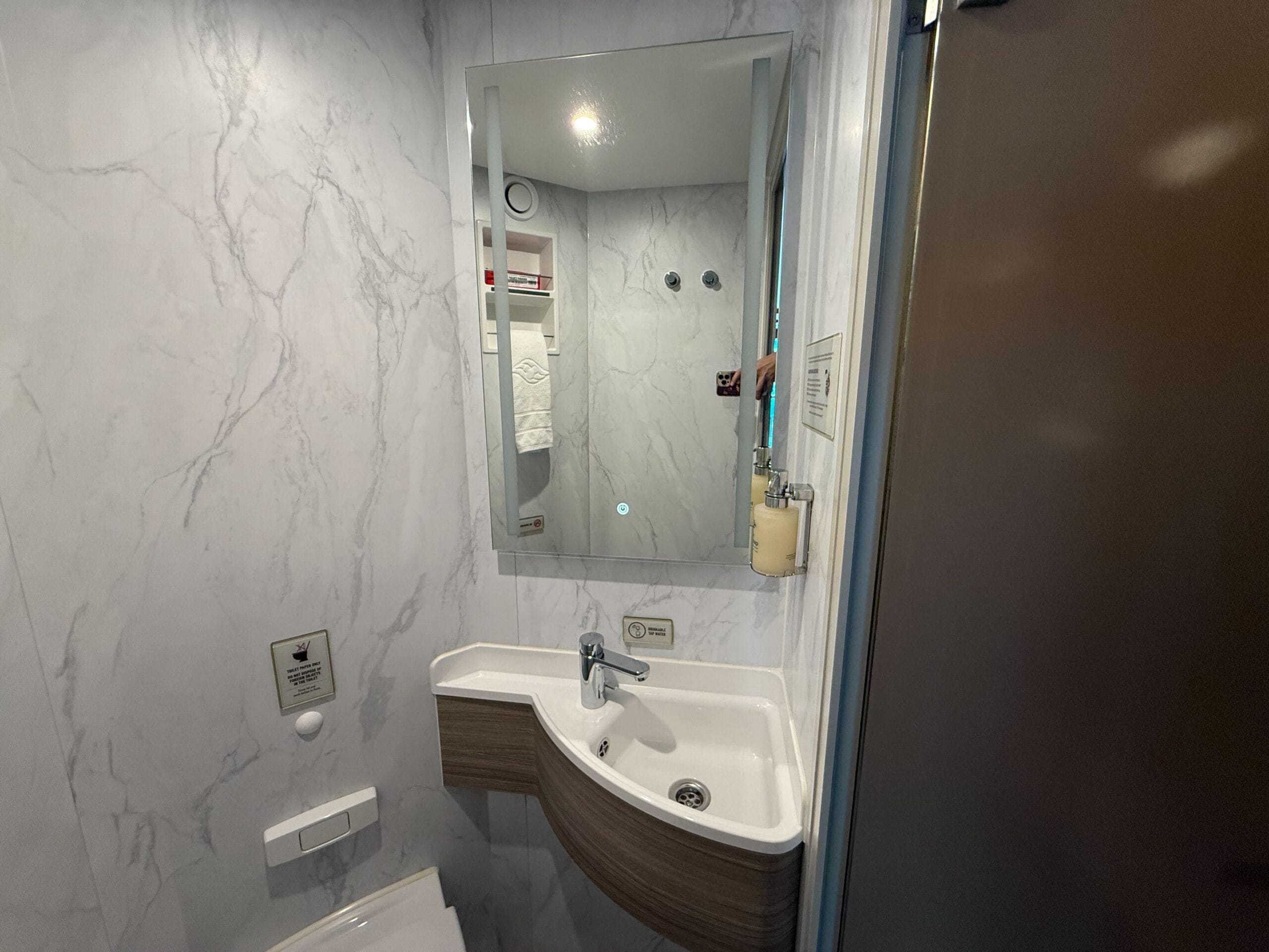 Deluxe Reef View Stateroom with Verandah bathroom