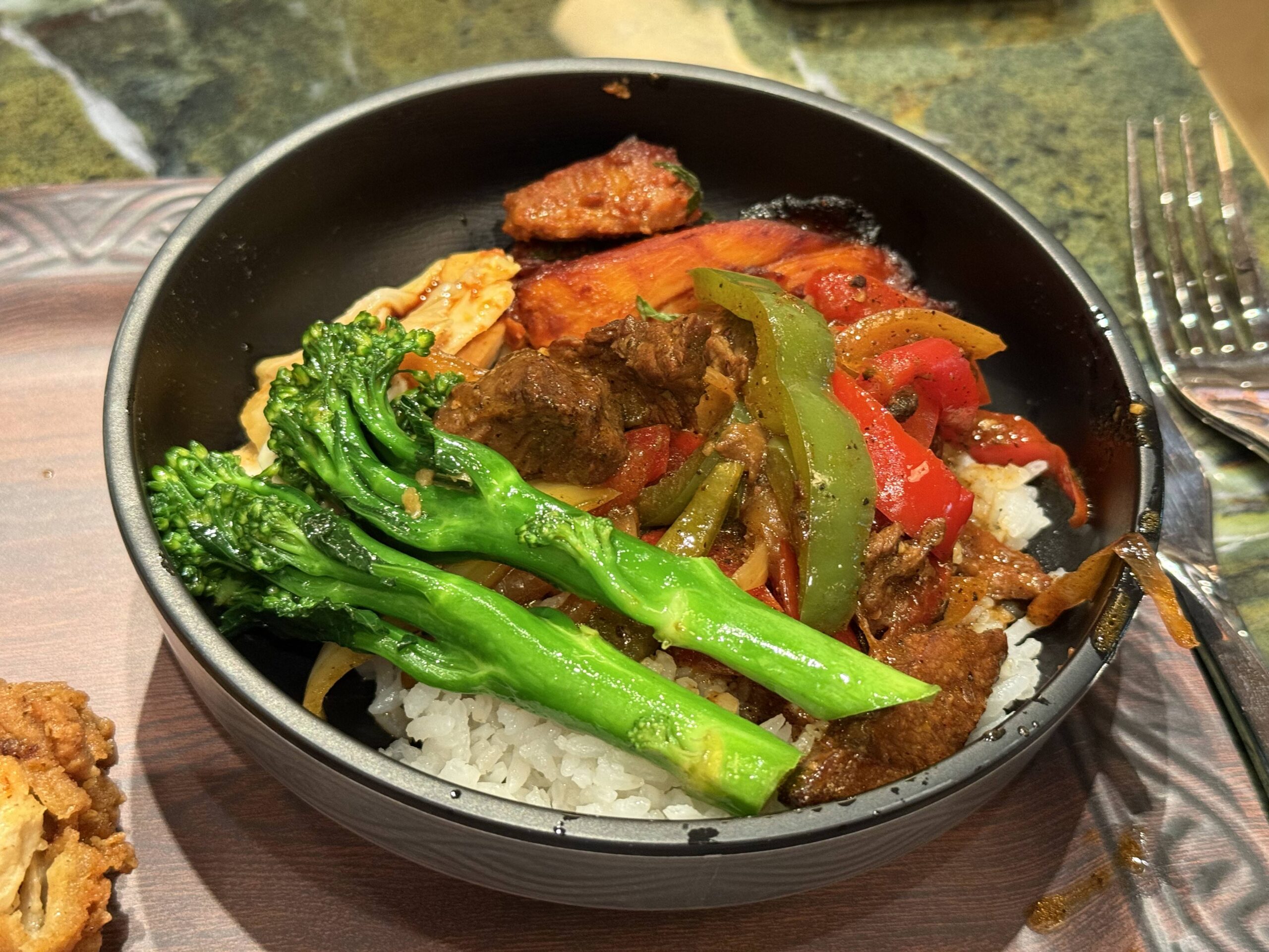 Food at Gramma Tala's Kitchen aboard the Disney Adventure