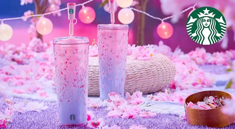 Cherry Blossom Starbucks Tumbler with Straw Topper Now Available Online at Disney Store