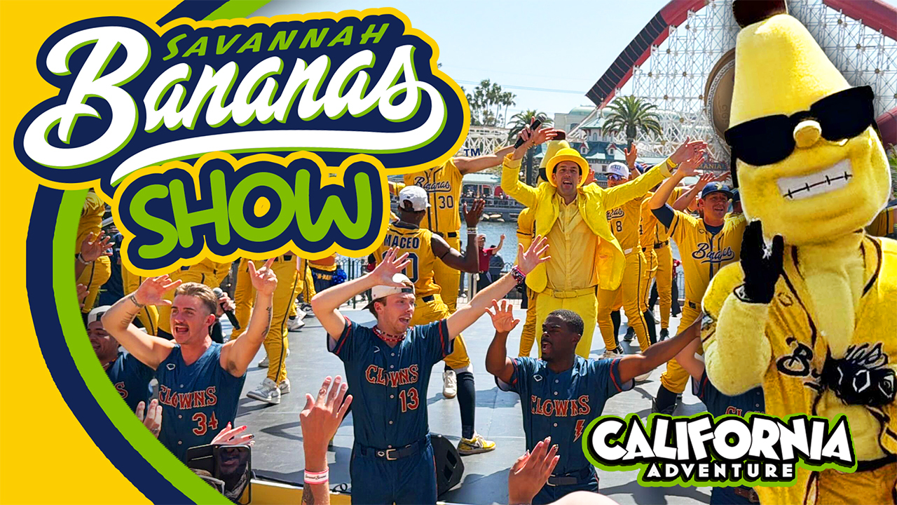 Savannah Bananas perform at Disney California Adventure for Savannah Bananas Day 2026.
