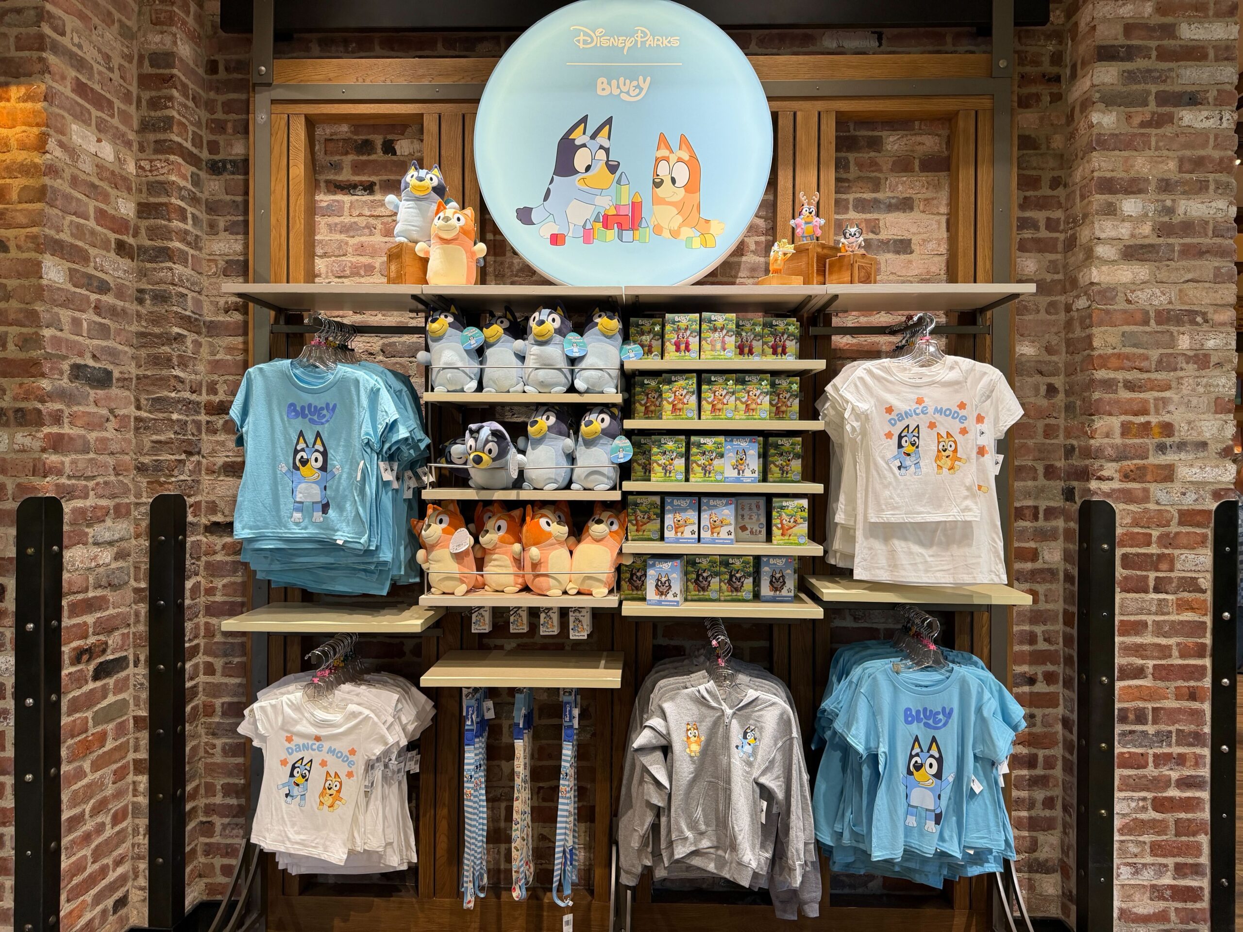 New Bluey themed merchandise collection now available at Disneyland.