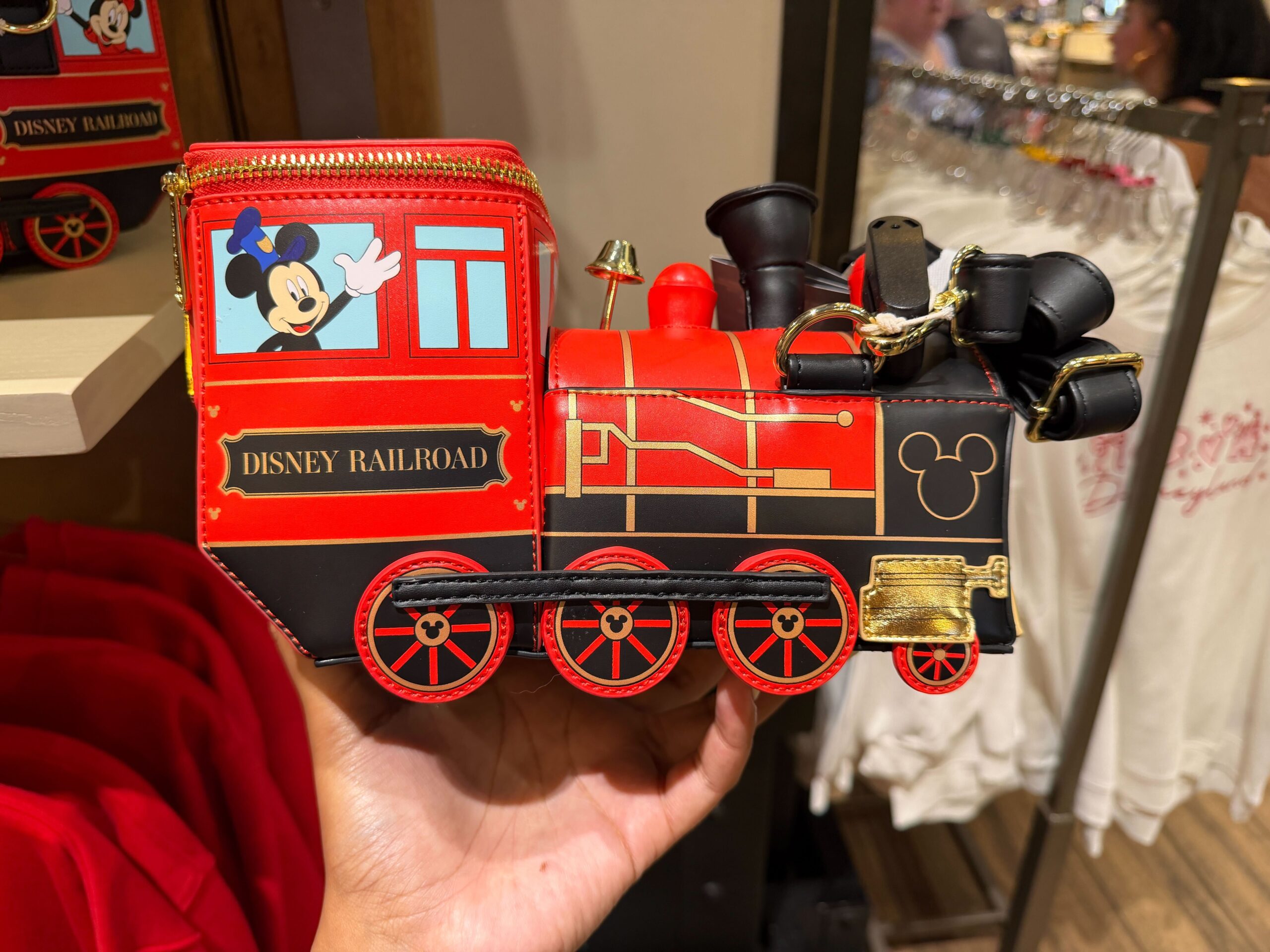 Light Up Disney Railroad Loungefly Purse at Disneyland Resort