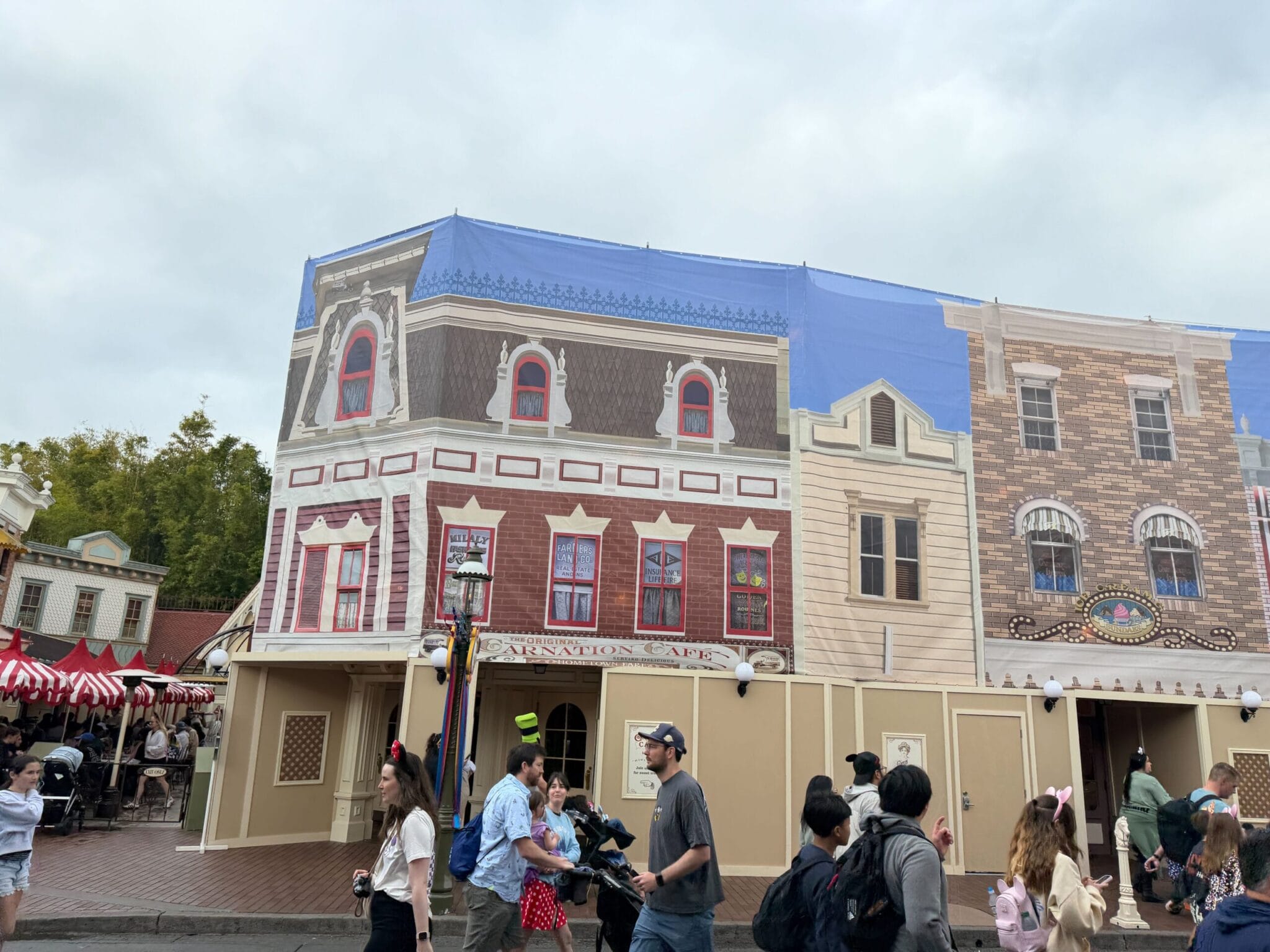 Painted Scrim Now Lining Part of Main Street, U.S.A. at Disneyland ...