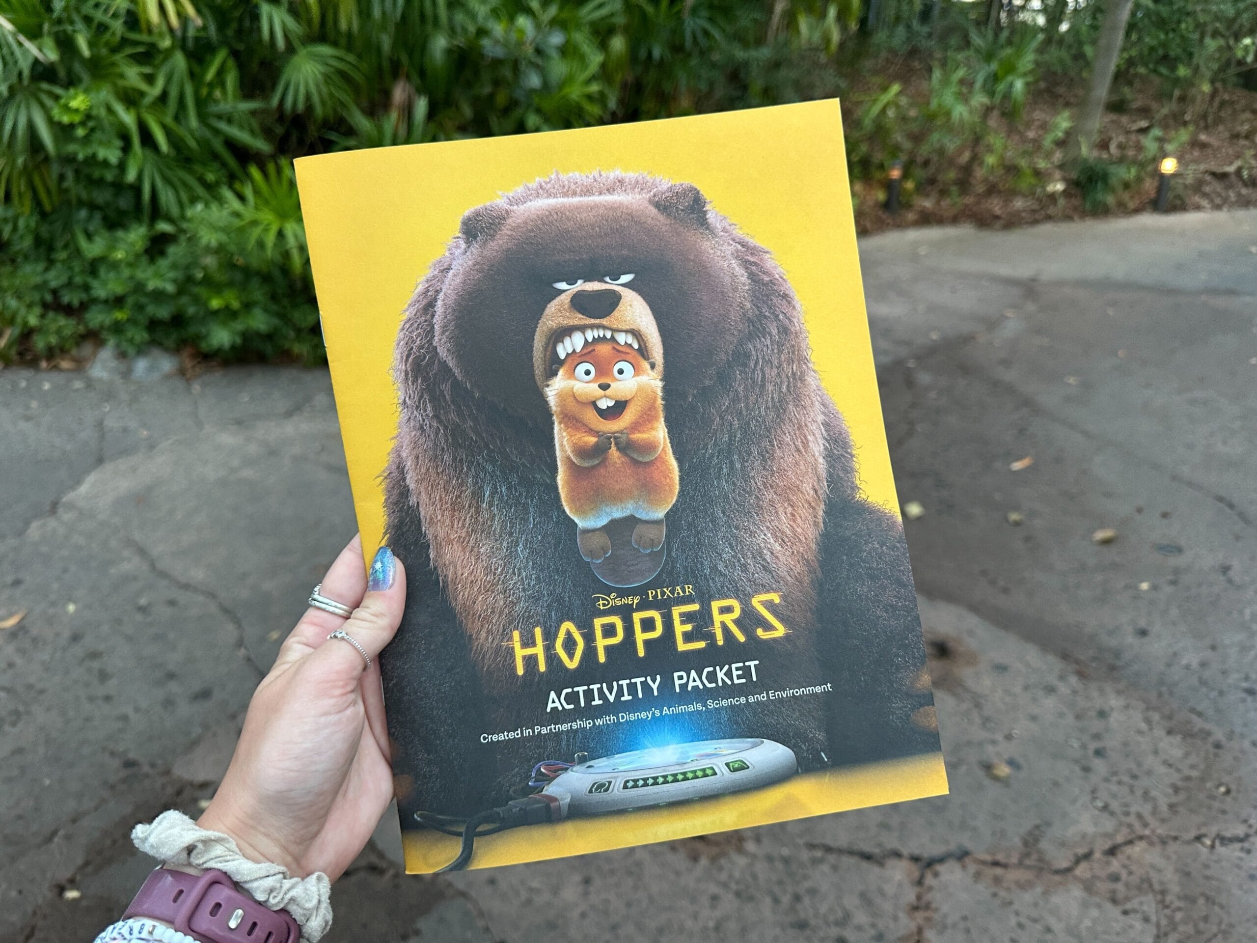 ‘Hoppers’ Activity Book Being Passed Out at Animal Kingdom
