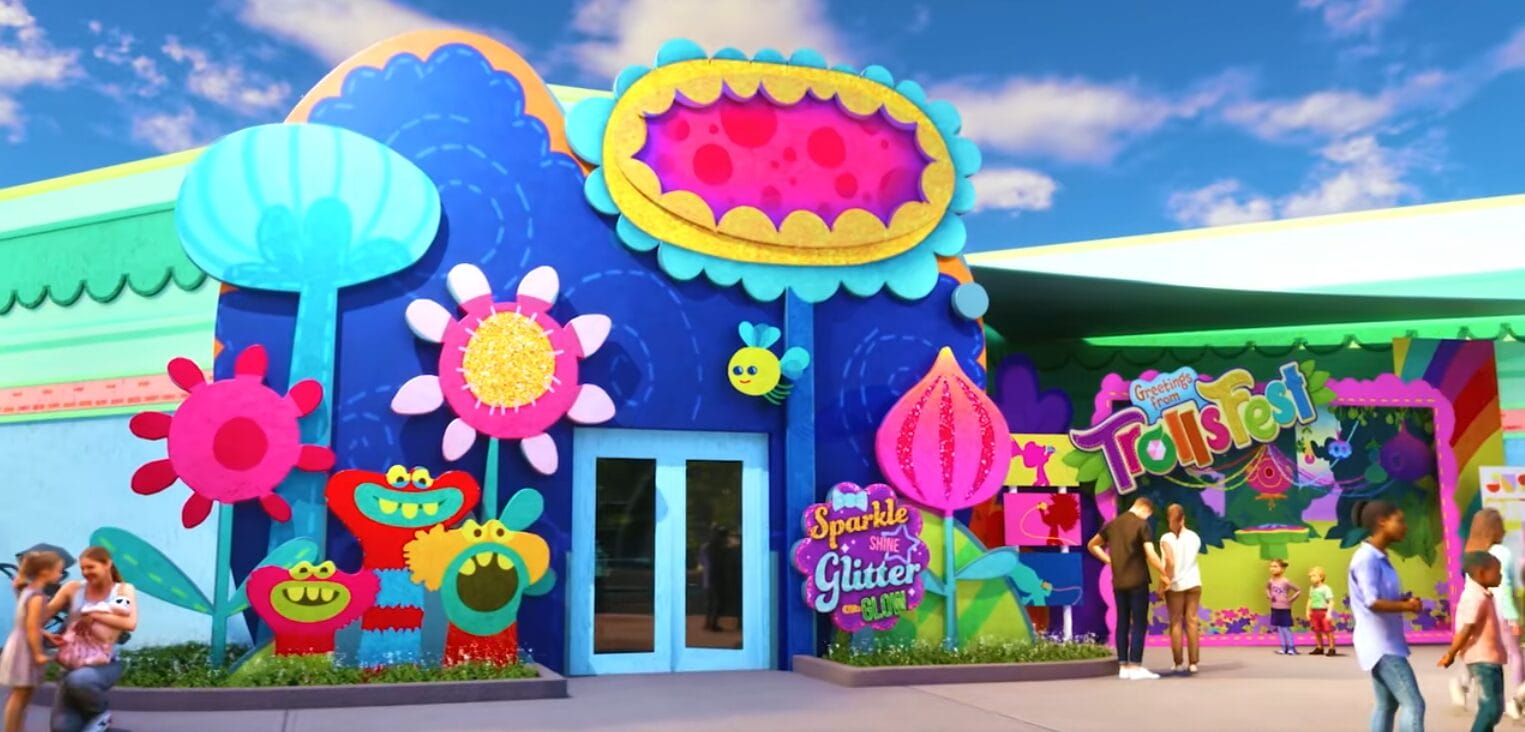 At Sparkle Shine Glitter Glow, Guests can become a Troll with the Troll-ify Me! makeover experience. This will be available to kids and adults, and include a Trolls hair-do plus sparkly headbands, apparel, and make-up.