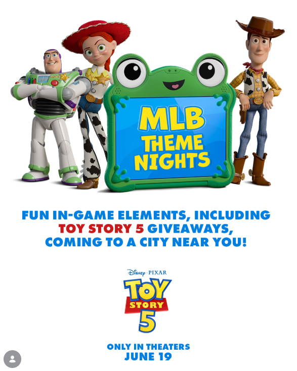 Tickets Now Available for ‘Toy Story 5’ Themed MLB Nights