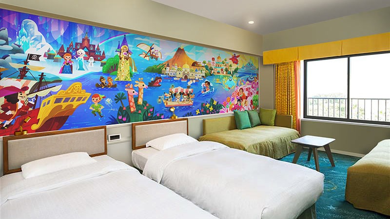 Tokyo Disney Celebration Hotel Discover Rooms Getting Refreshed Mural With New Attractions and No Sp