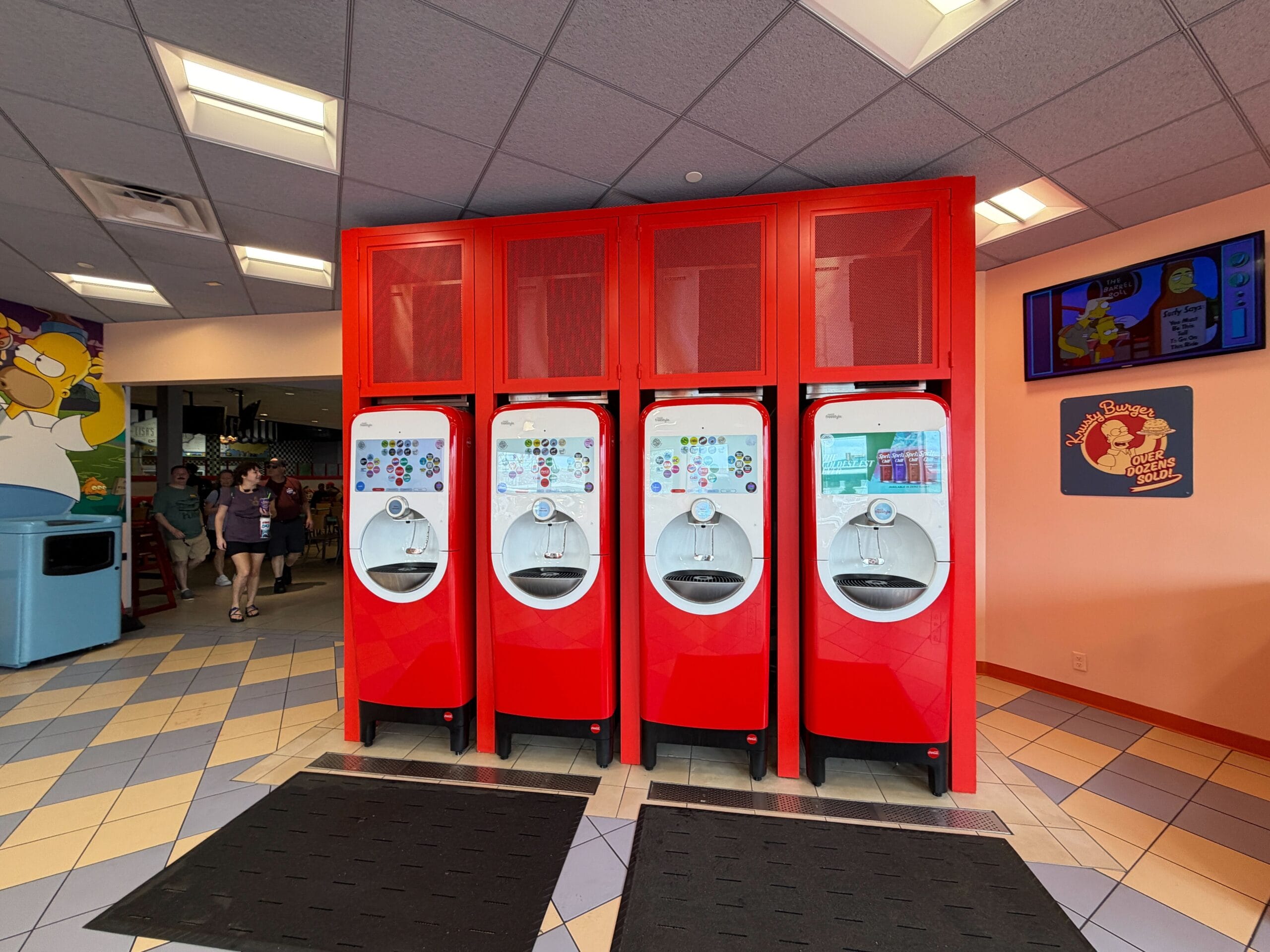 Coca-Cola Freestyle Machines Added to Simpsons Land Restaurant at Universal Studios Florida