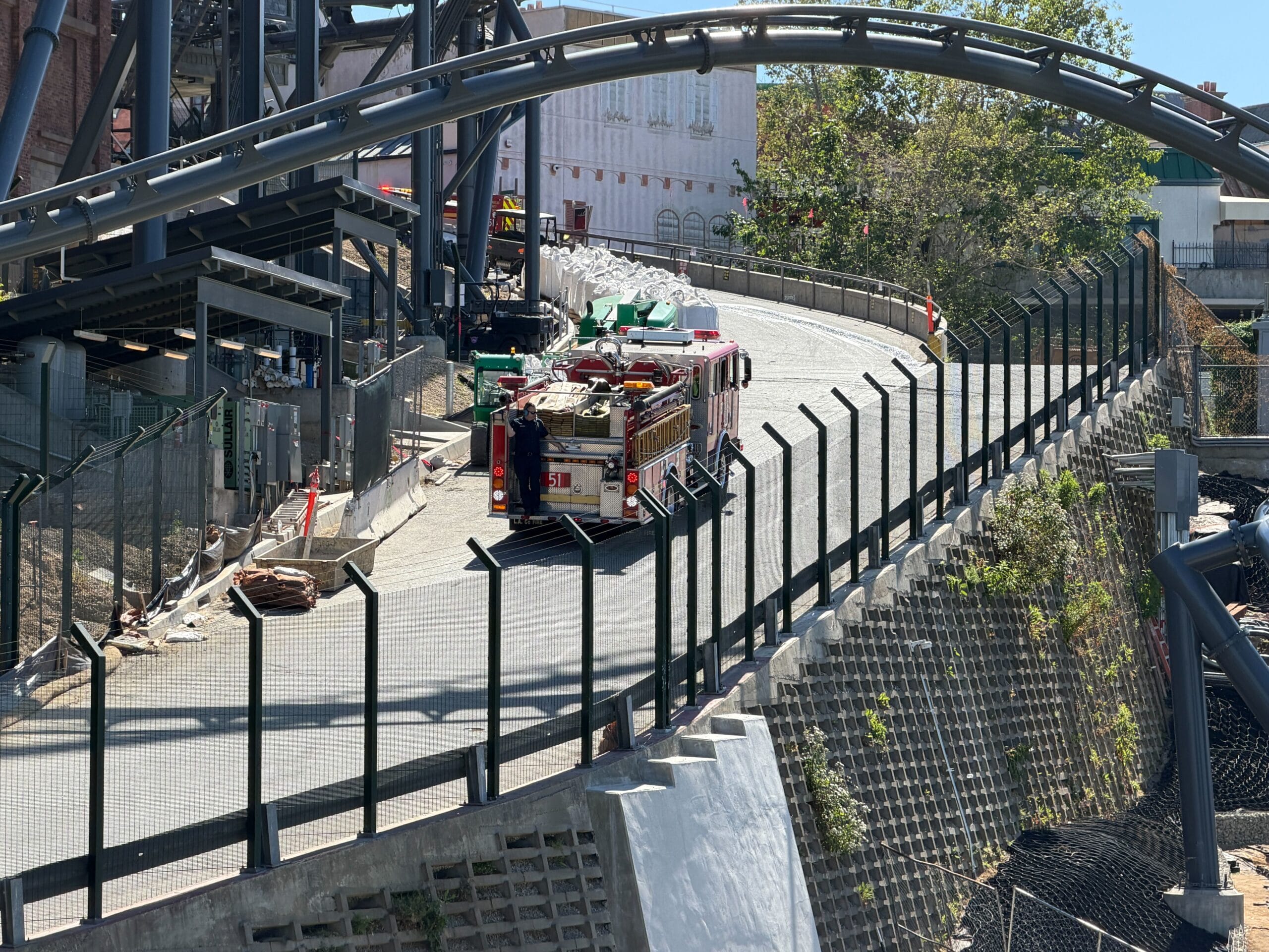 Firetruck and Ambulance at Fast & Furious: Hollywood Drift Possibly for First Responder Testing