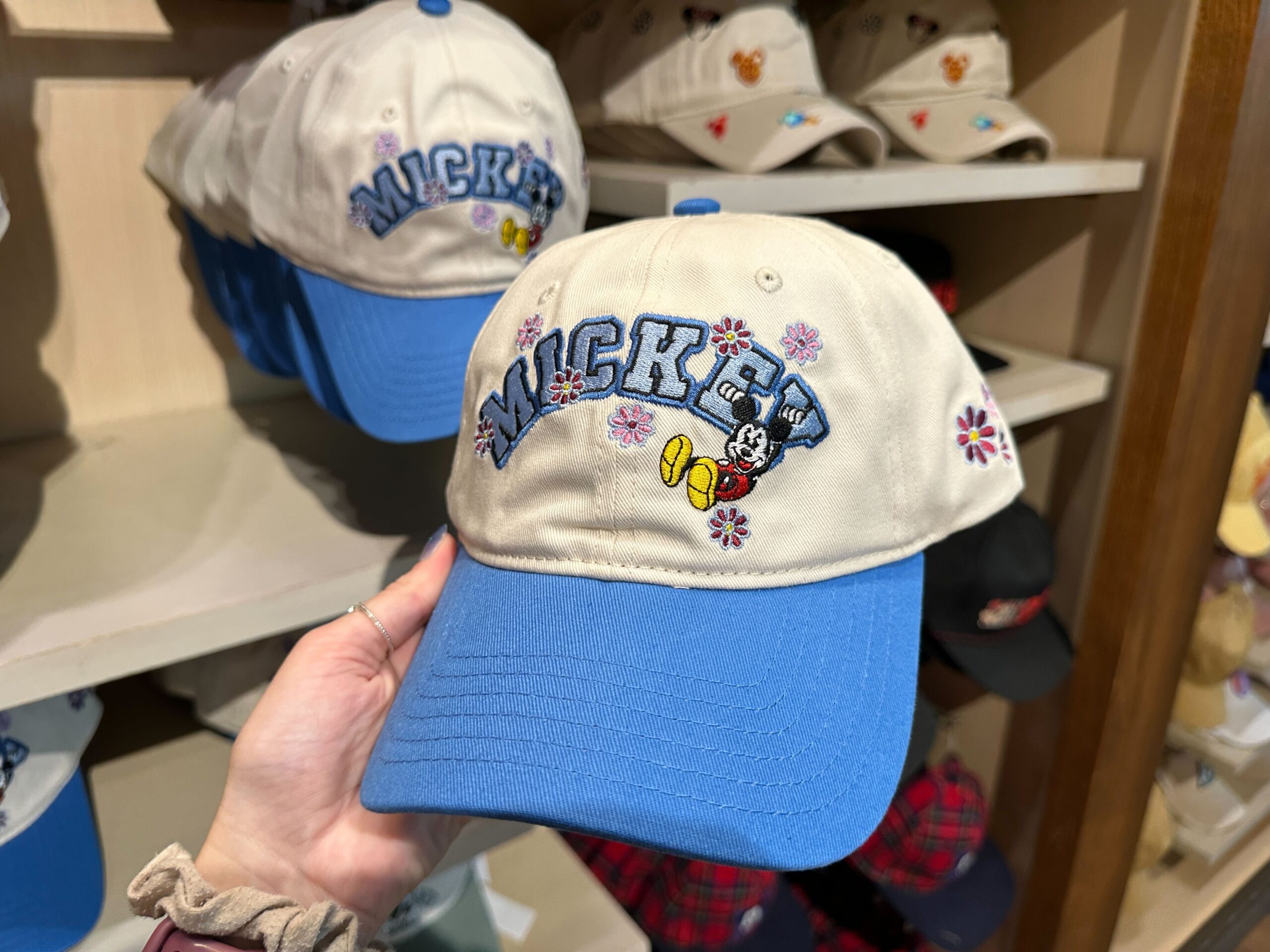Mickey Floral Baseball Cap