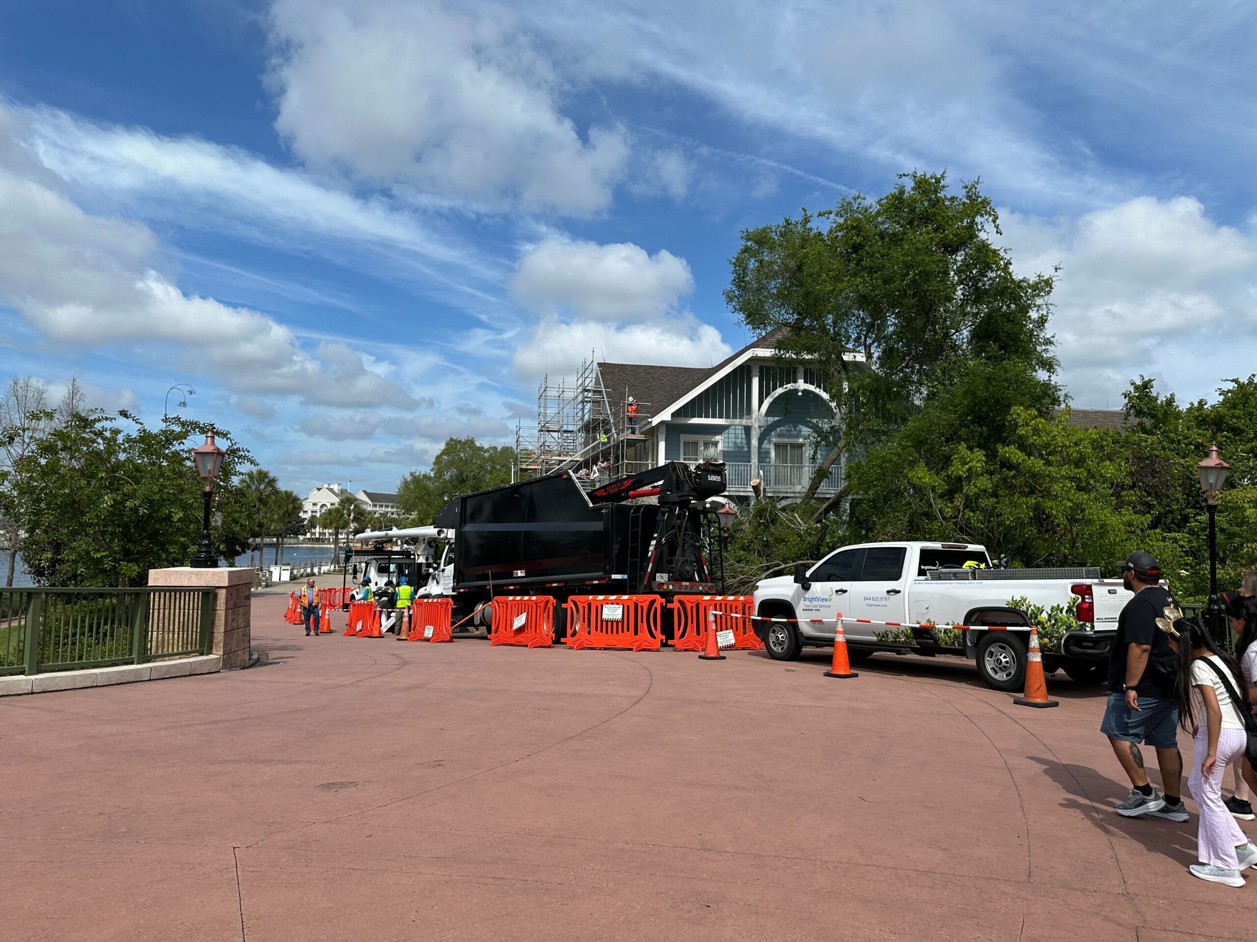 Walkway to Beach Club Villas Temporarily Closed During Resort Refurbishment