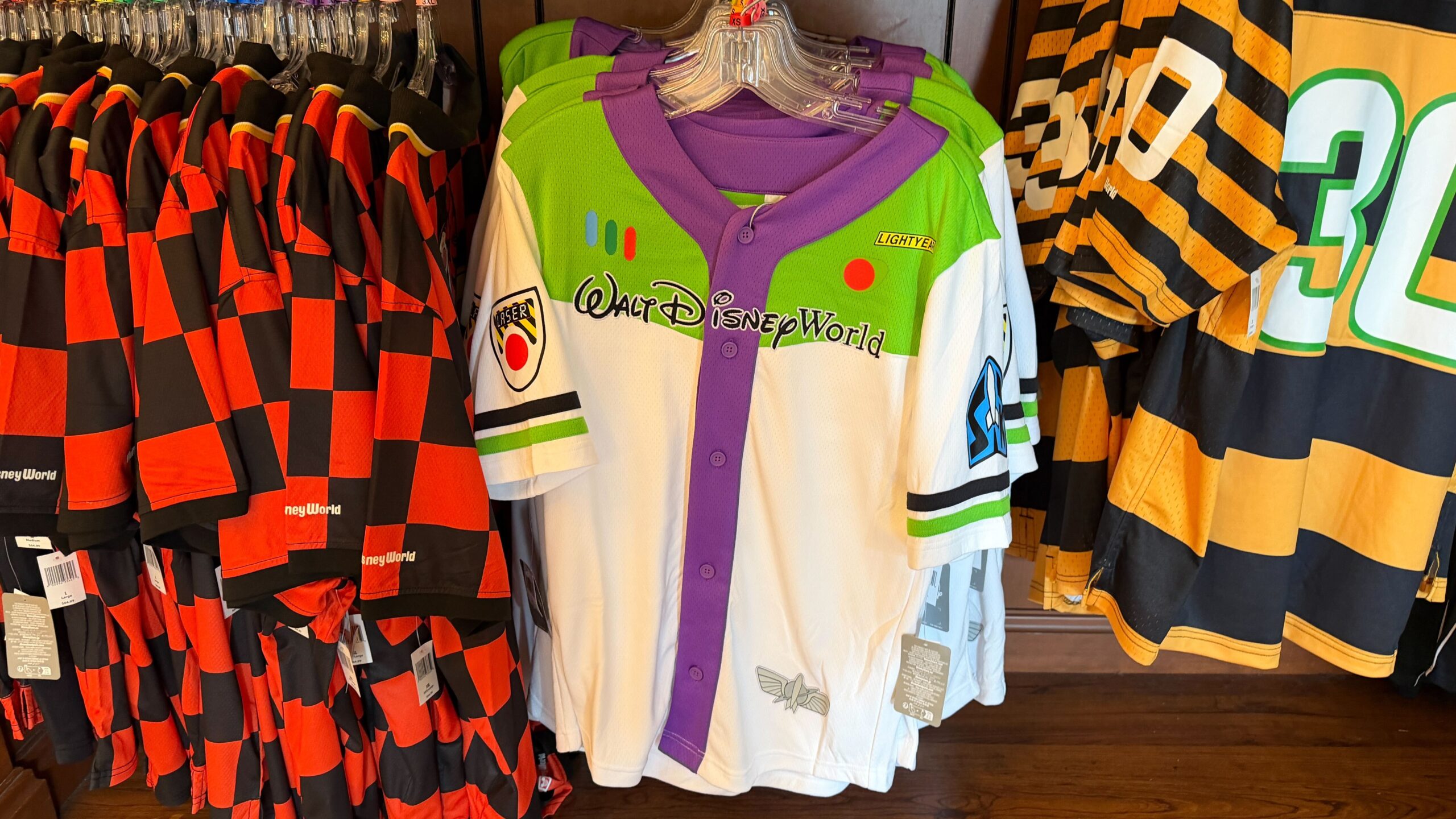 Lightning McQueen, Remy, Kevin T-Shirts and Buzz Lightyear Baseball ...