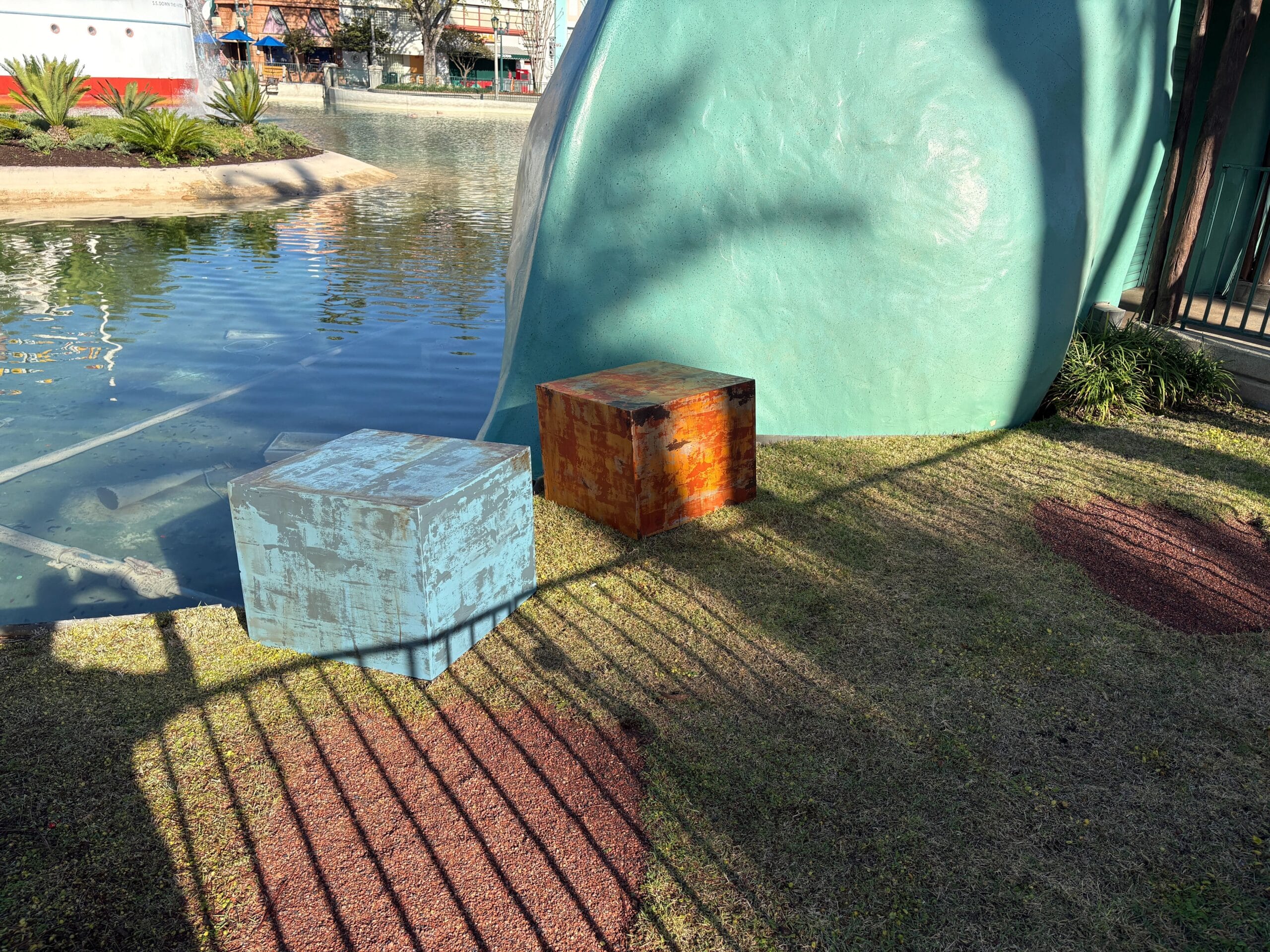 Disney Tries to Hide Missing Gertie Tail With Random Rusty Boxes