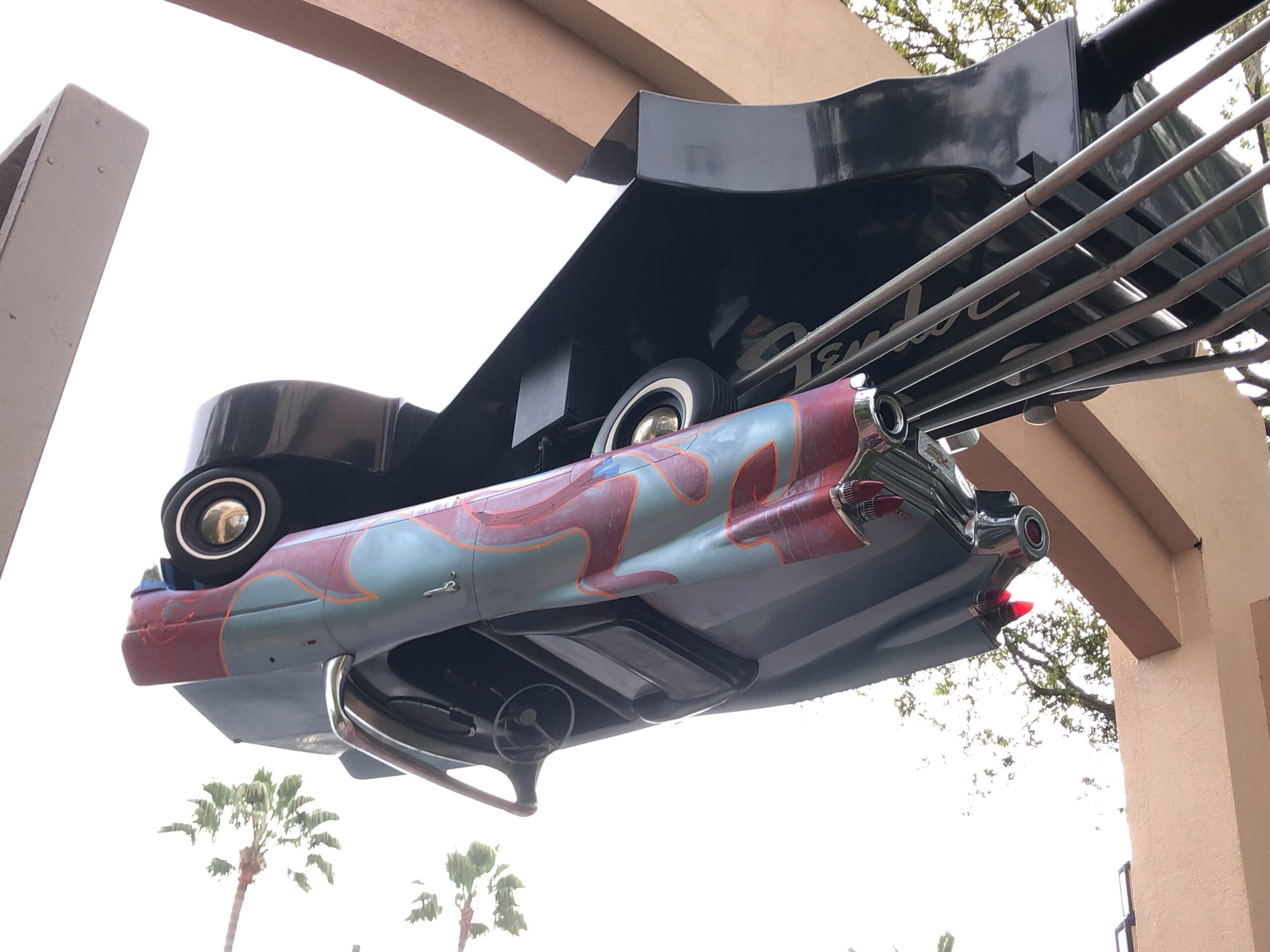 Fiery Makeover Begins on Rock ‘n’ Roller Coaster Upside Down Car at Hollywood Studios