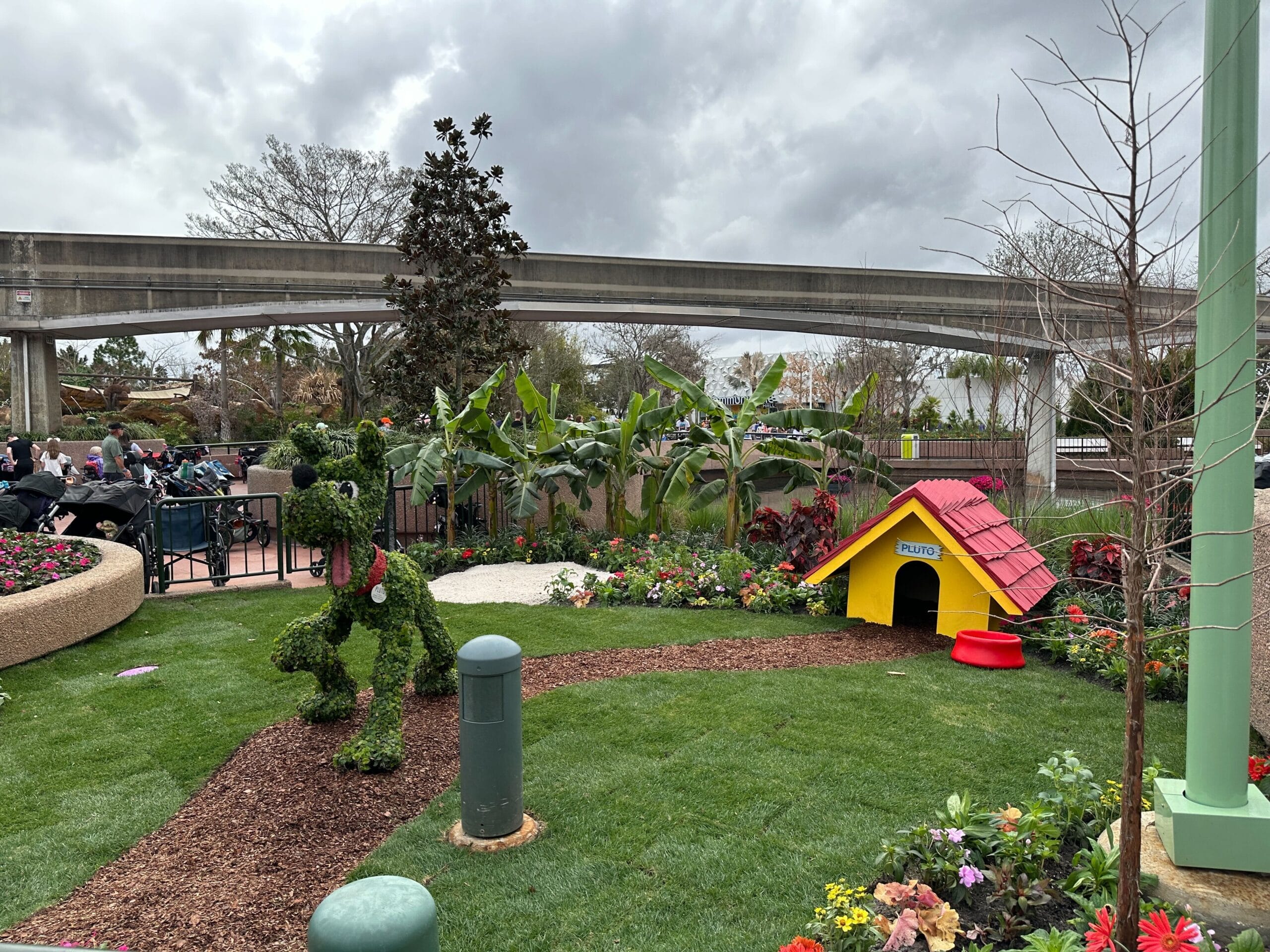 Extra Pluto Topiary and ‘Hoppers’ Garden Installed at EPCOT