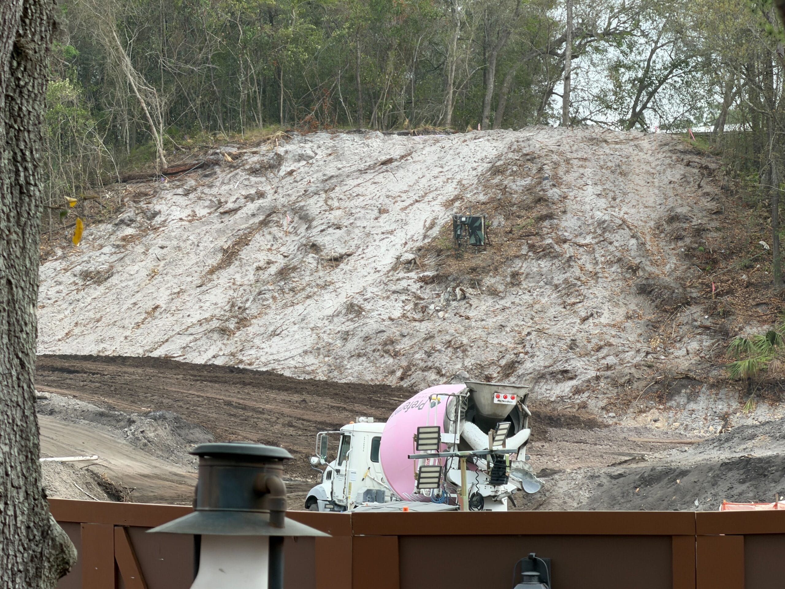 First Concrete Poured in Piston Peak National Park at Magic Kingdom