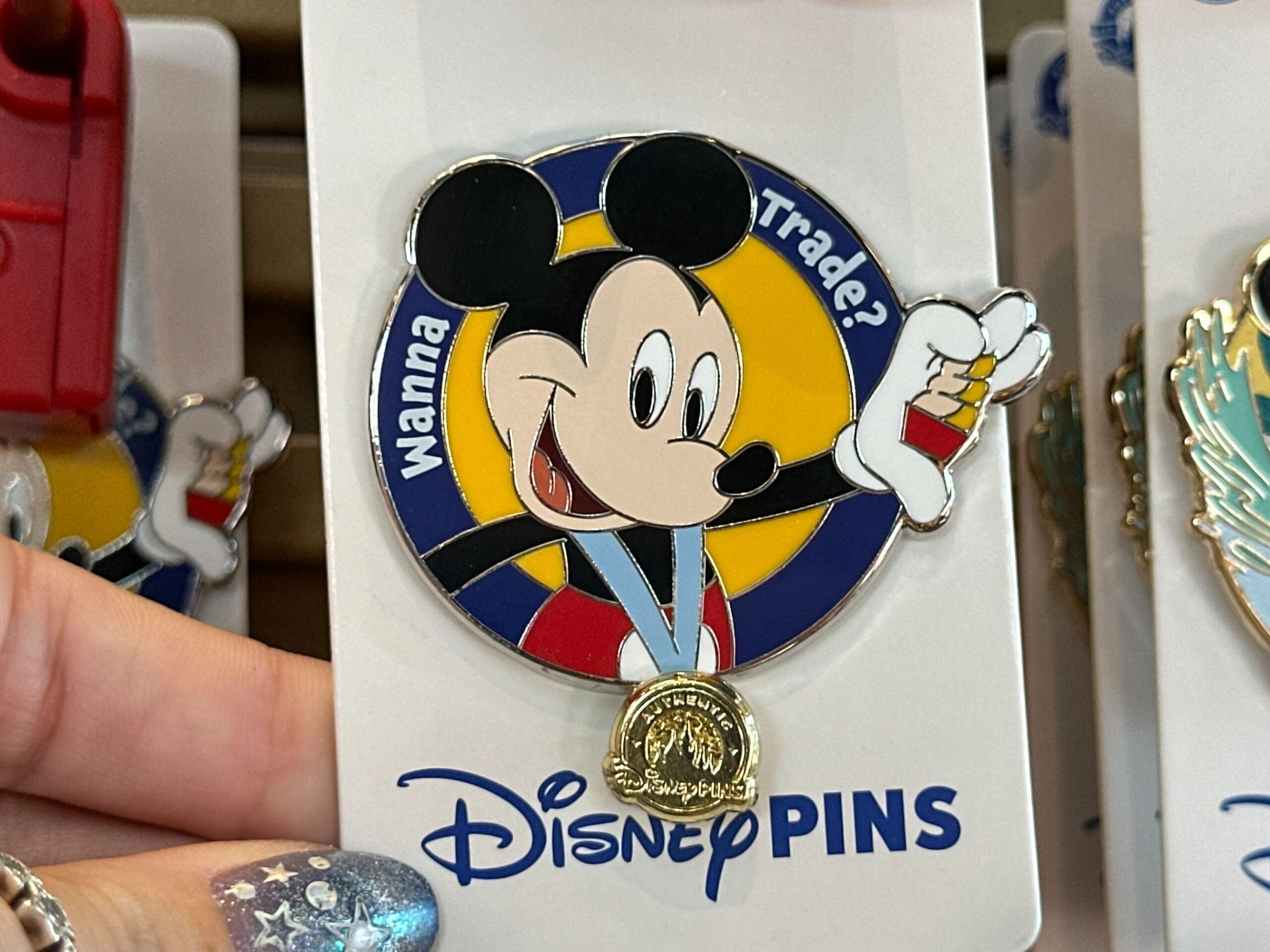 Pin Trading-Themed Pins at Walt Disney World