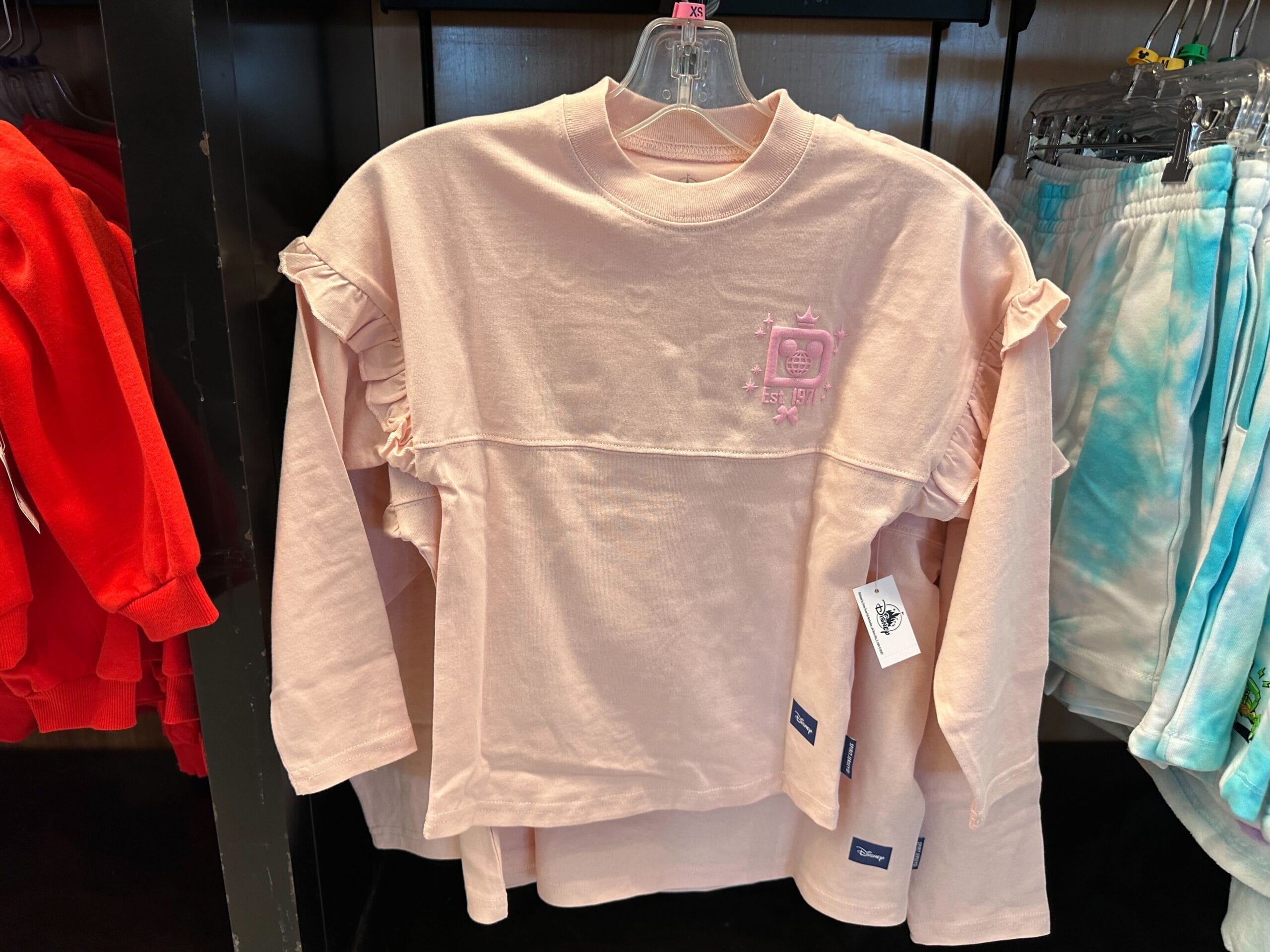 Youth Pink Spirit Jersey & Minnie Sweatshirt with Built-In Purse at Disney World