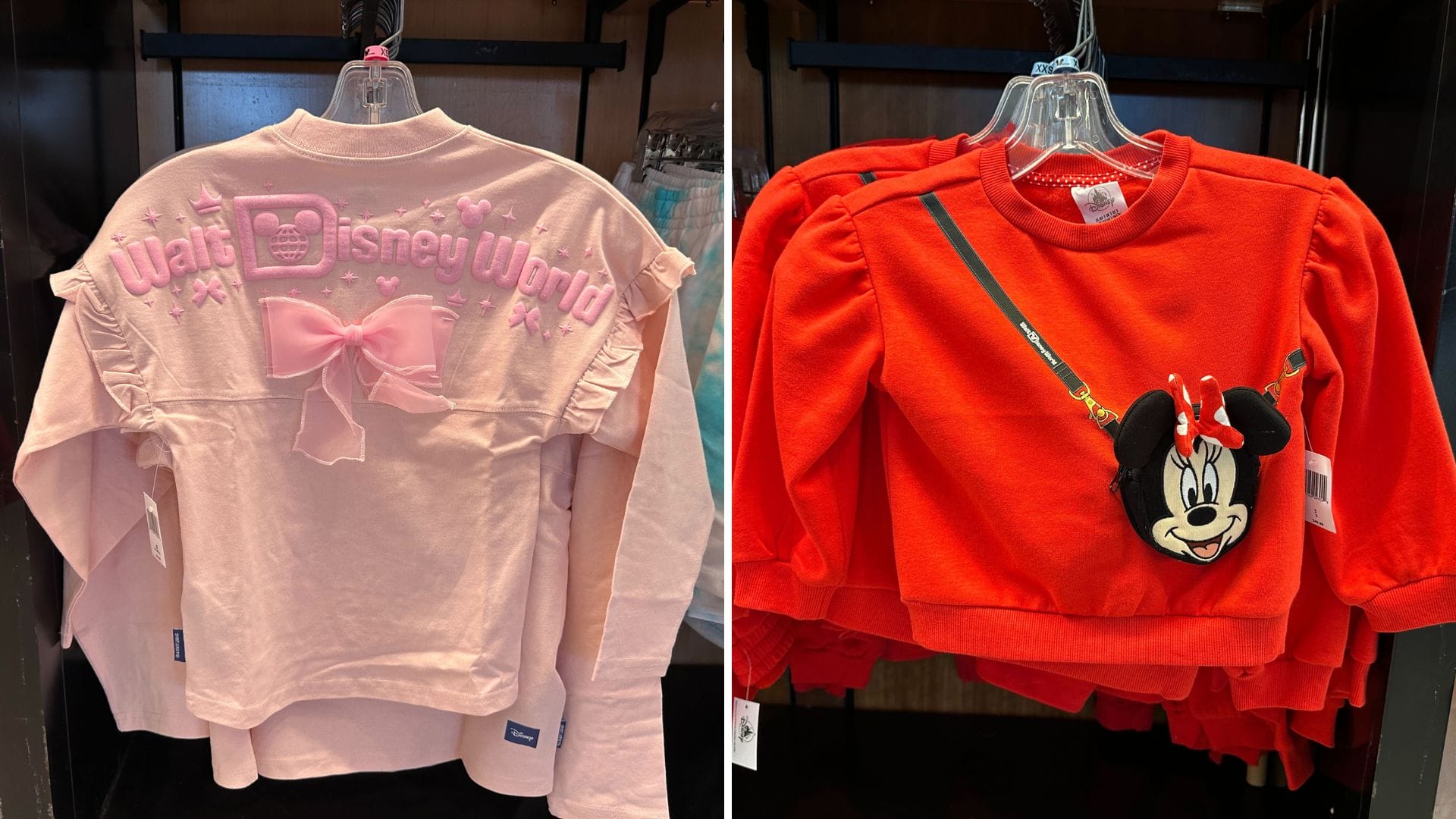 Youth Pink Spirit Jersey & Minnie Sweatshirt with Built-In Purse at Disney World