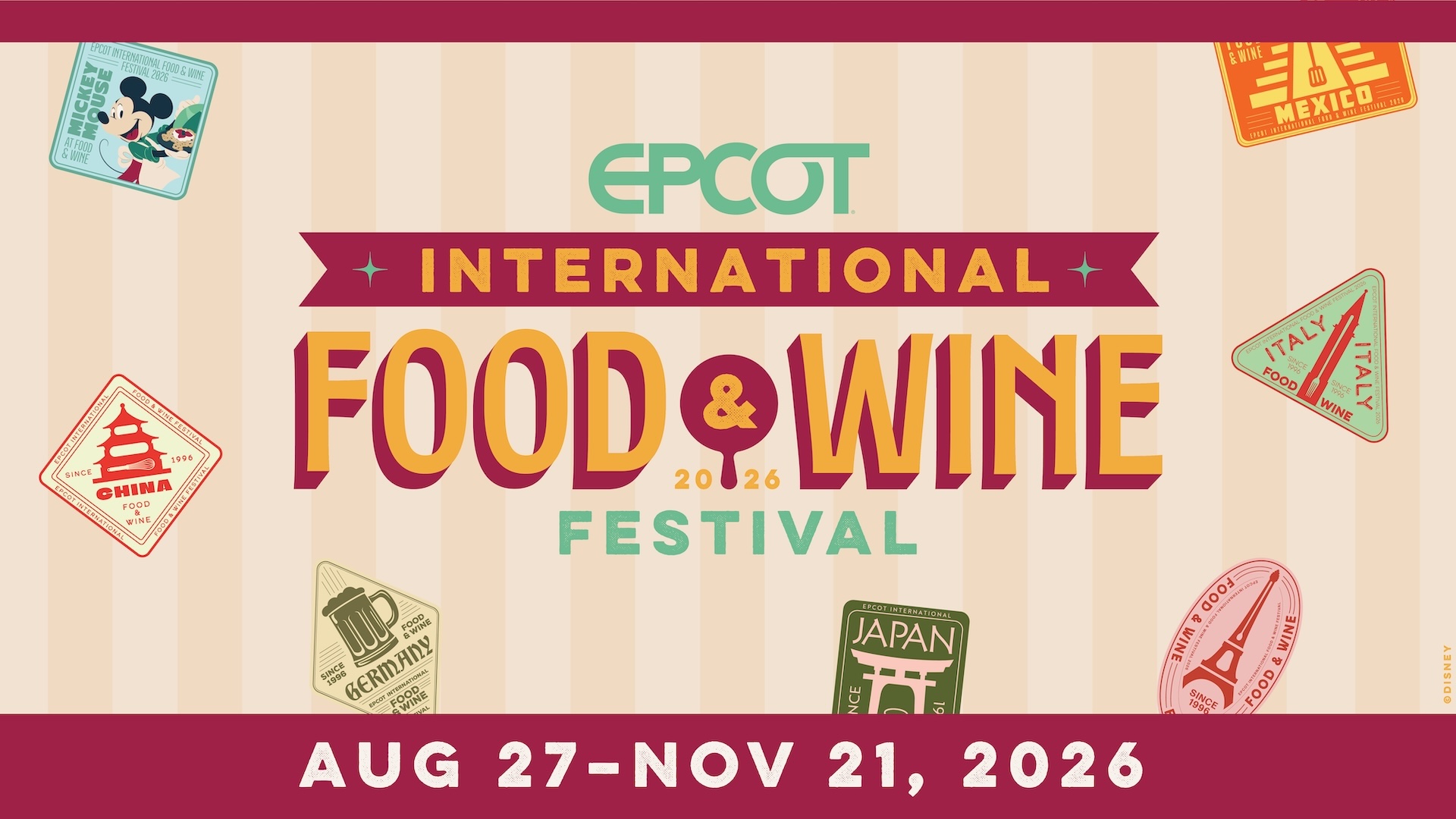 EPCOT International Food & Wine Festival 2026 Dates and Details Released