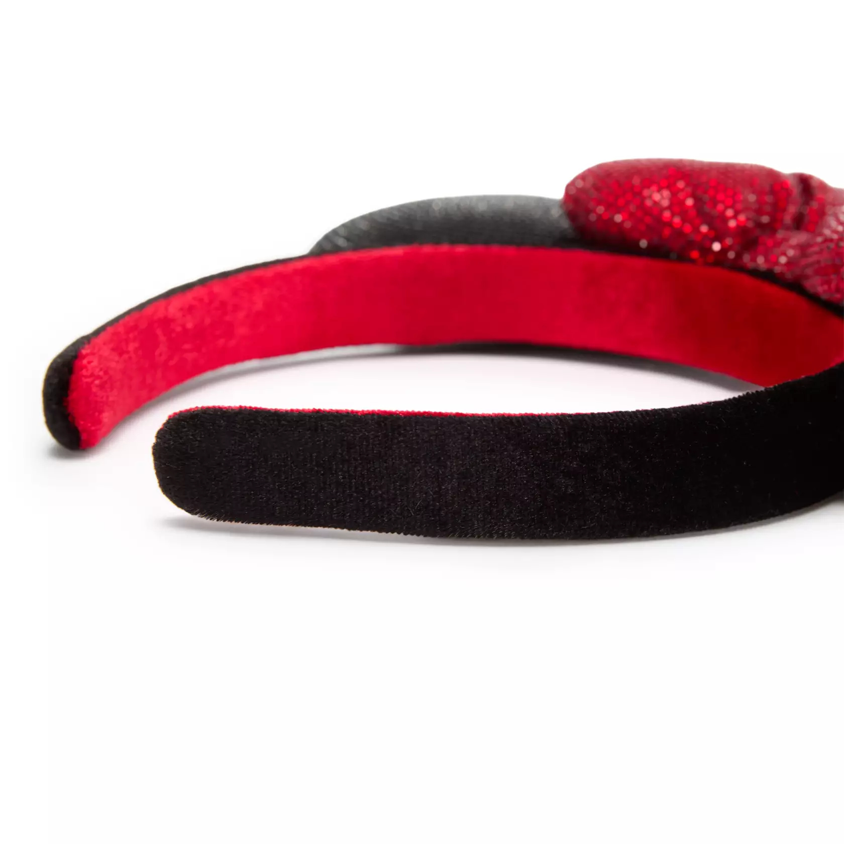 Minnie Mouse Sequined Ear Headband – Black and Red - $46.99