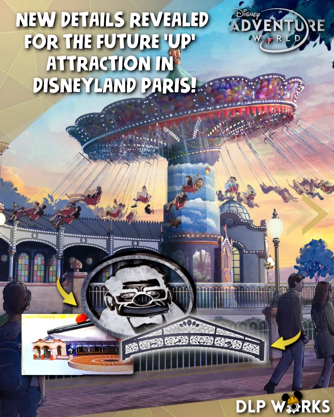 Carl & Ellie’s House Included in First Ever ‘Up’ Attraction at Disneyland Paris