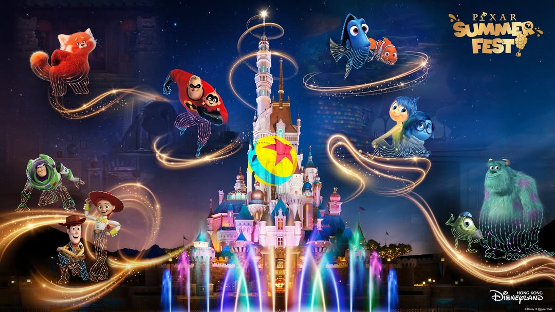 Pixar Pals Replace 20th Anniversary Drone Pre-Show for ‘Momentous: Party in the Night Sky’ at Hong Kong Disneyland