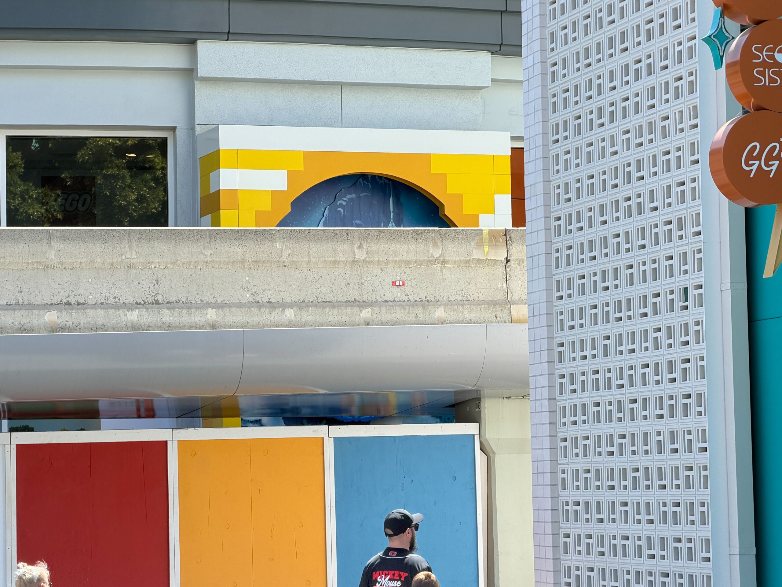 LEGO Store refurbishment at Downtown Disney in Disneyland, Frozen window now visible
