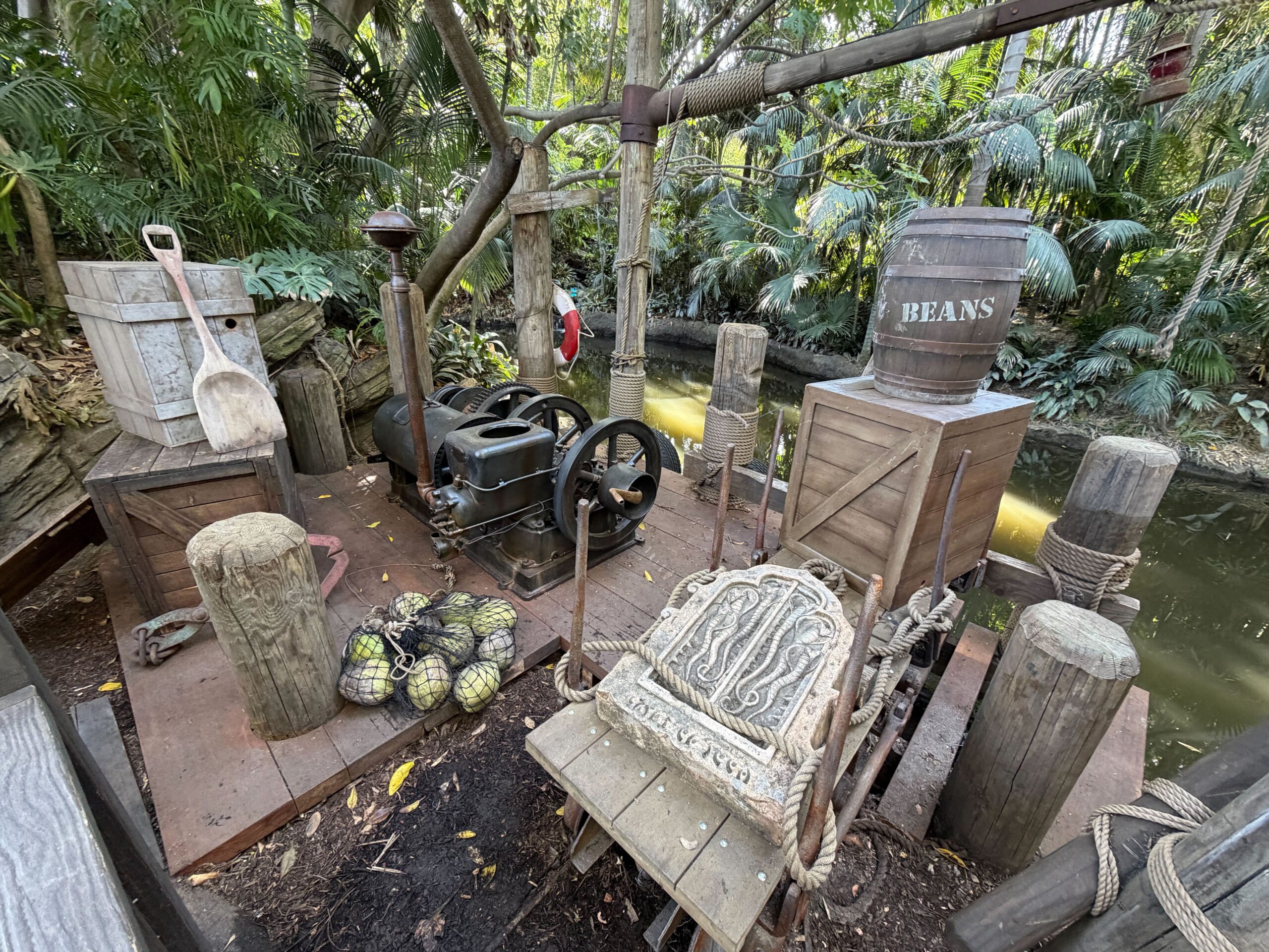 Indiana Jones Adventure Exit Queue Scene Refreshed with New Props in Disneyland