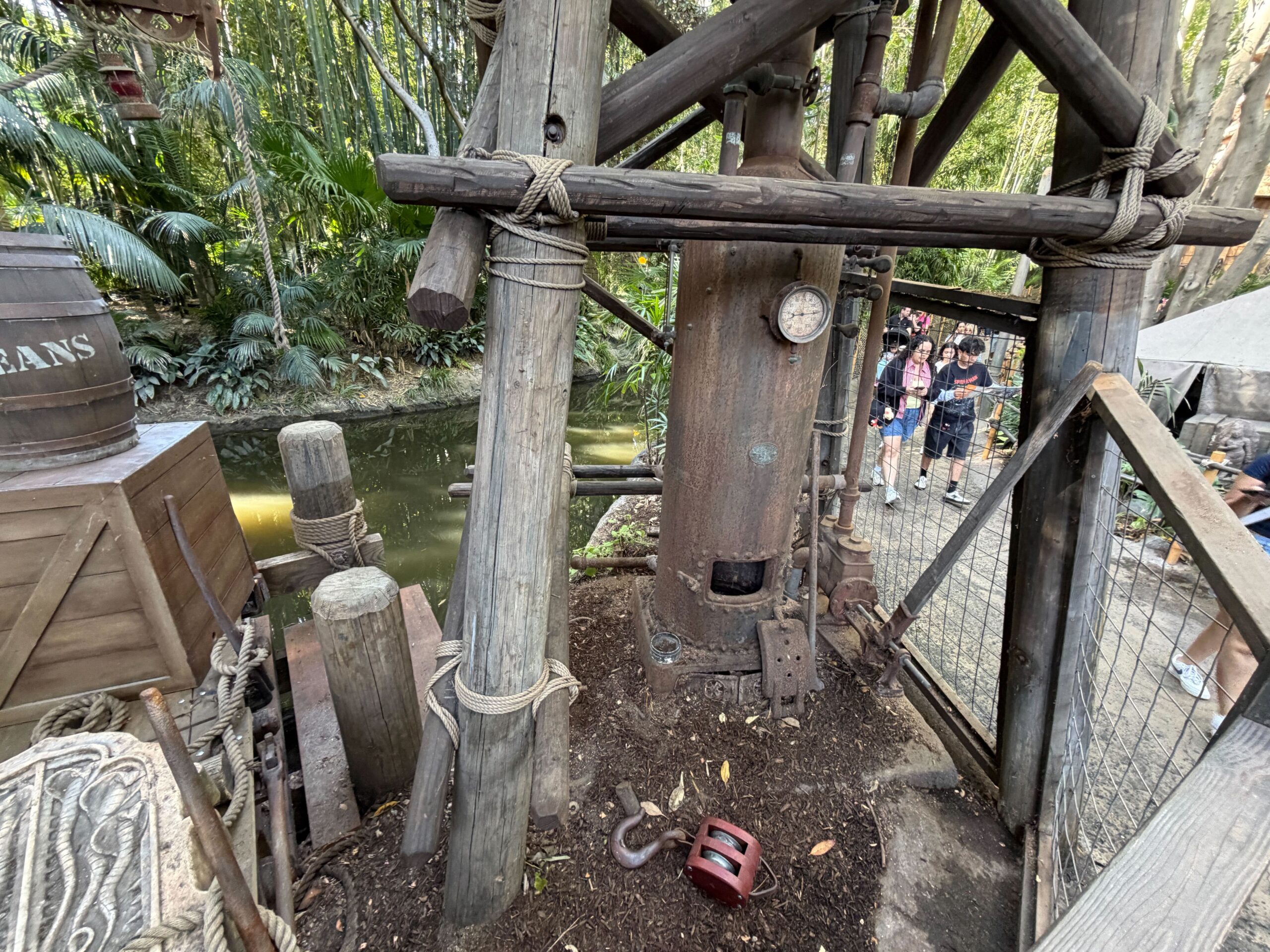 Indiana Jones Adventure Exit Queue Scene Refurbished at Disneyland