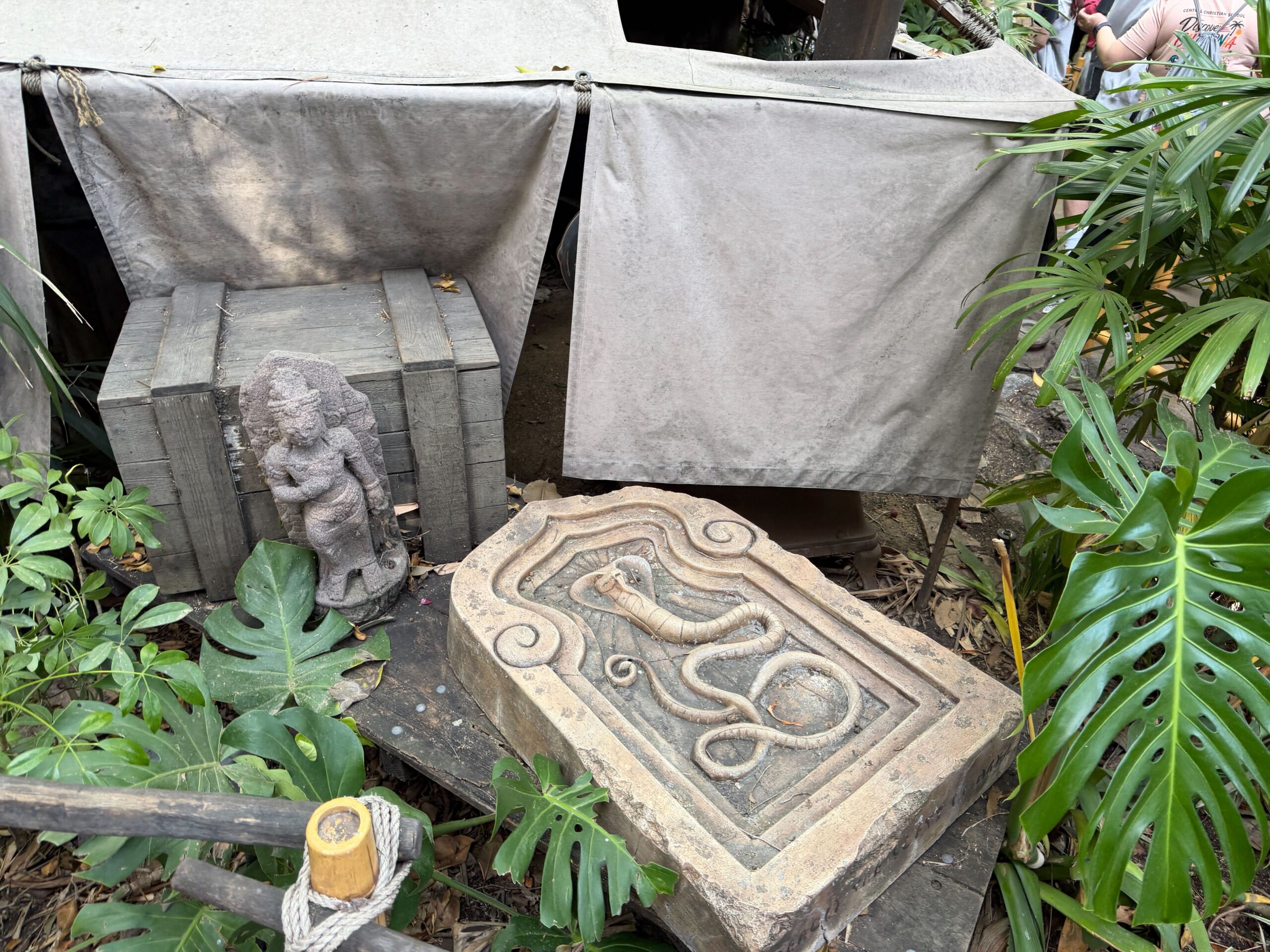 Indiana Jones Adventure Exit Queue Scene Refurbished at Disneyland