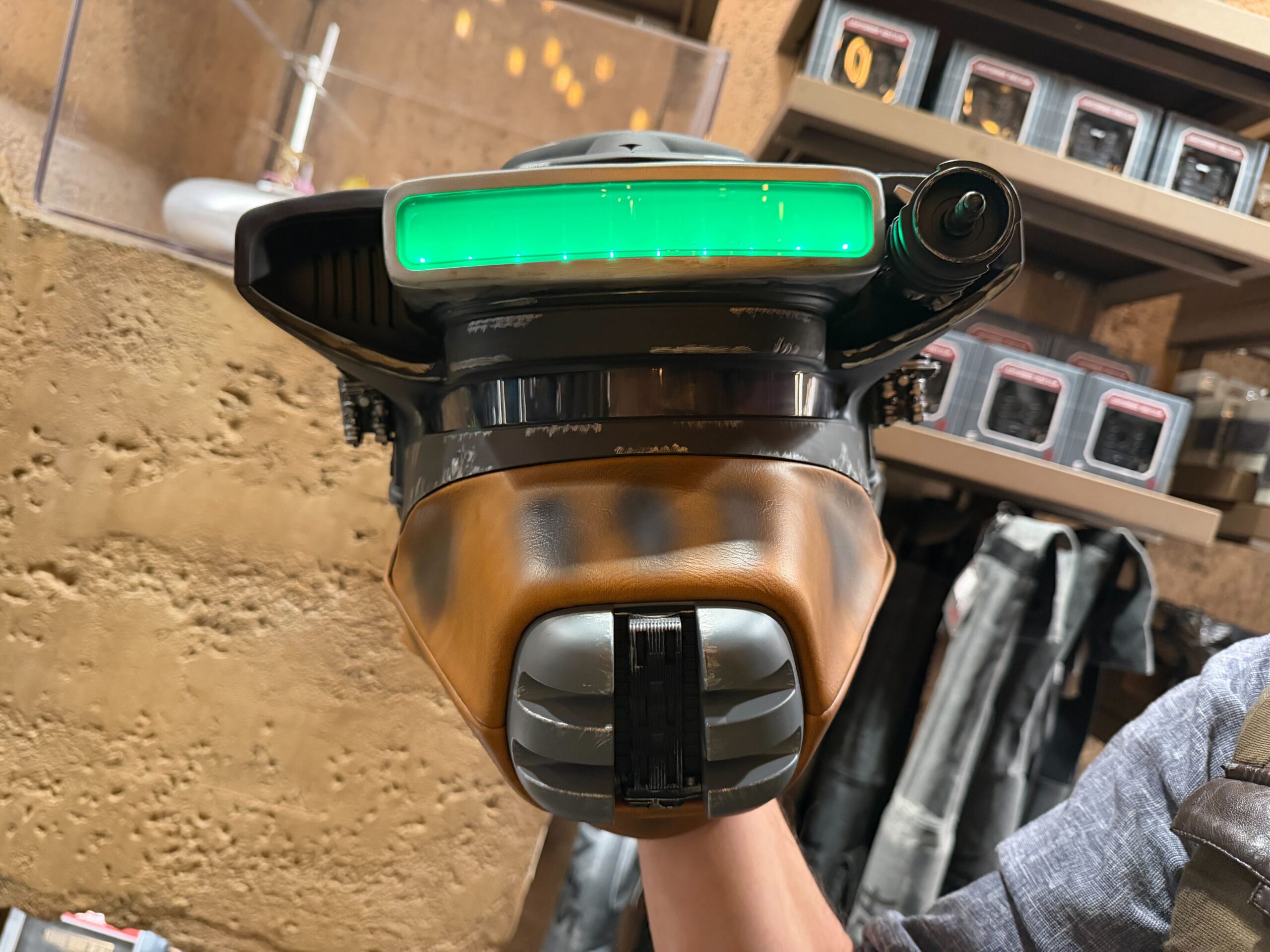 Inspired by Princess Leia’s disguise from “Return of the Jedi", a new Boushh helmet features a more rugged, weathered appearance with layered textures and built-in detailing.