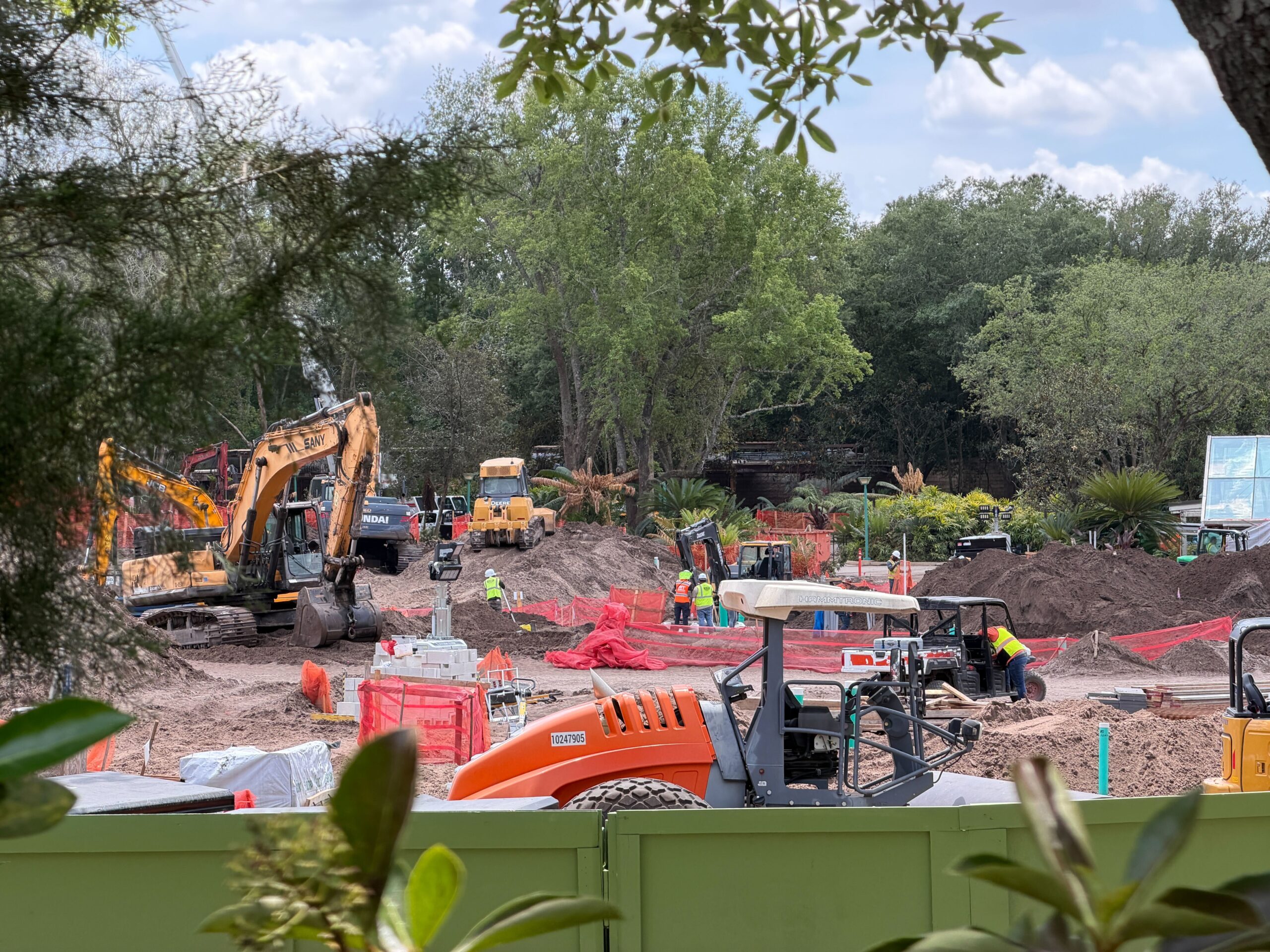 Construction progress on Tropical Americas at Disney's Animal Kingdom in Walt Disney World