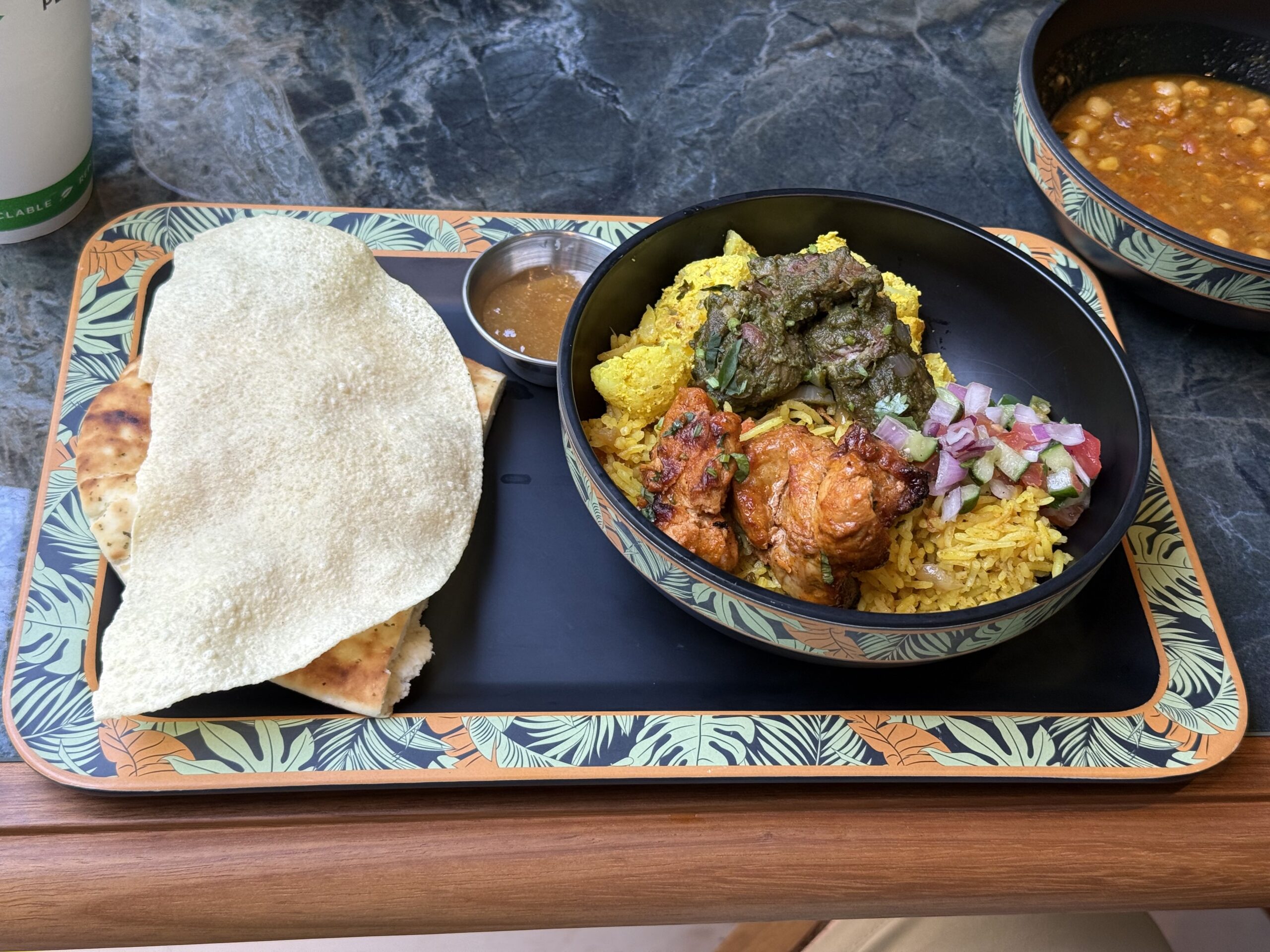 Food at Mowgli's Eatery Aboard the Disney Adventure