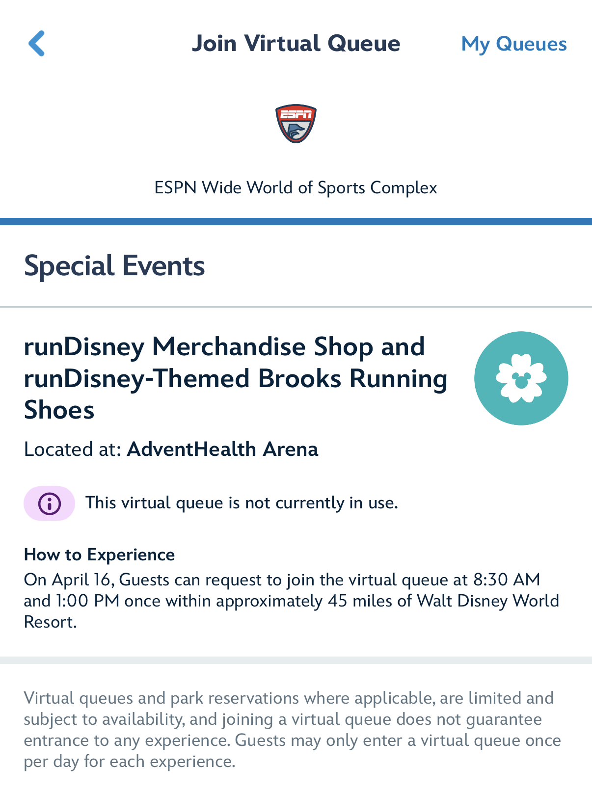 On Saturday, April 16, guests can request to join a virtual queue at 8:30 a.m. or 1 p.m. within the mileage radius. A spot in the queue does not guarantee entrance, and the merchandise is limited.