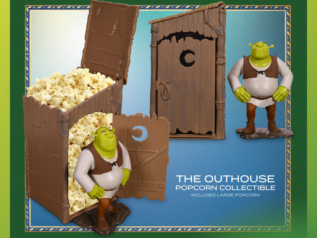 Shrek’s Outhouse Popcorn Bucket Soon to Swamp Theaters for Film’s 25th Anniversary