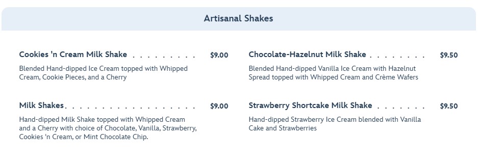 Plaza Restaurant menu