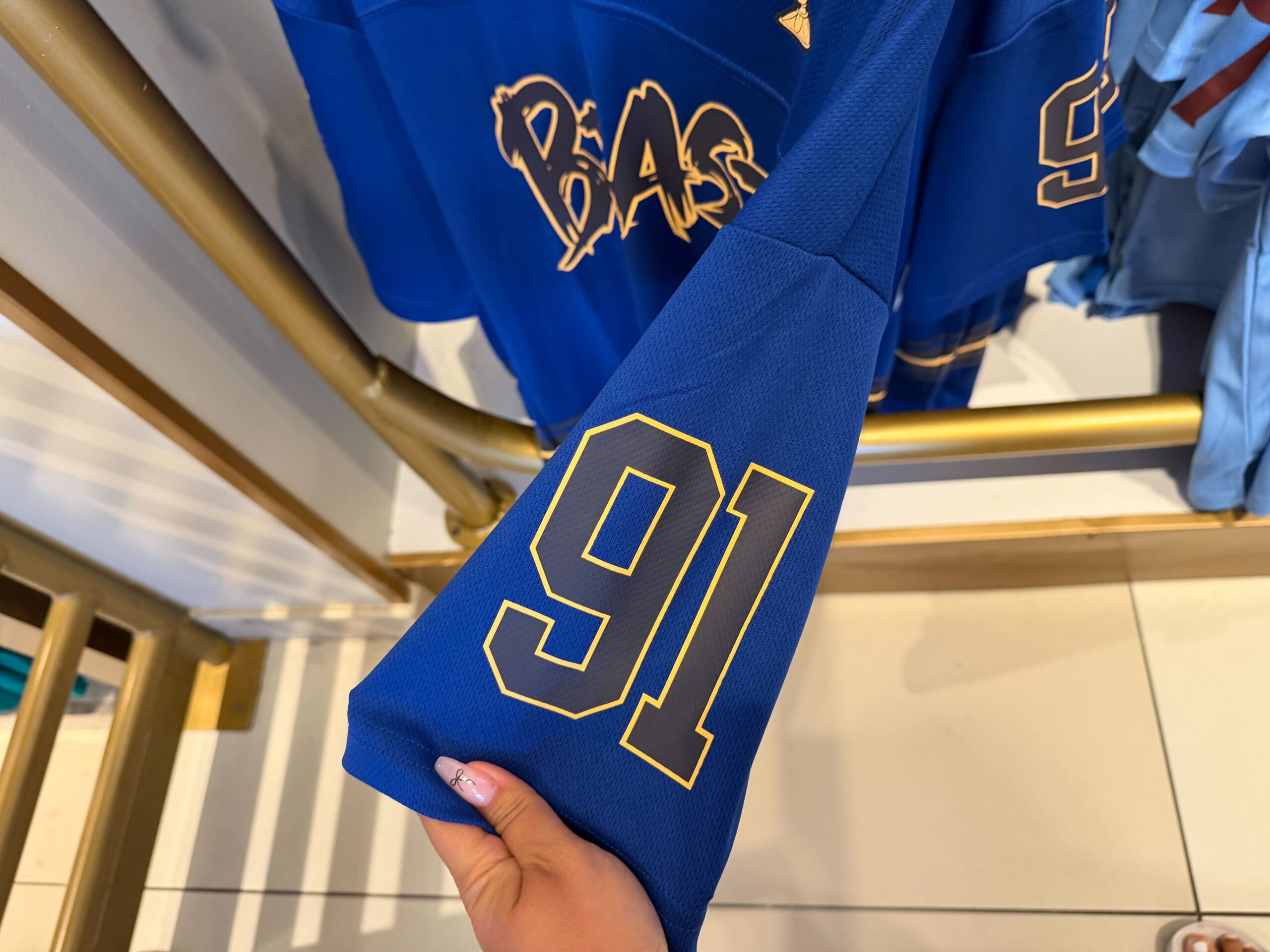 Prince sports jerseys at Magic Kingdom