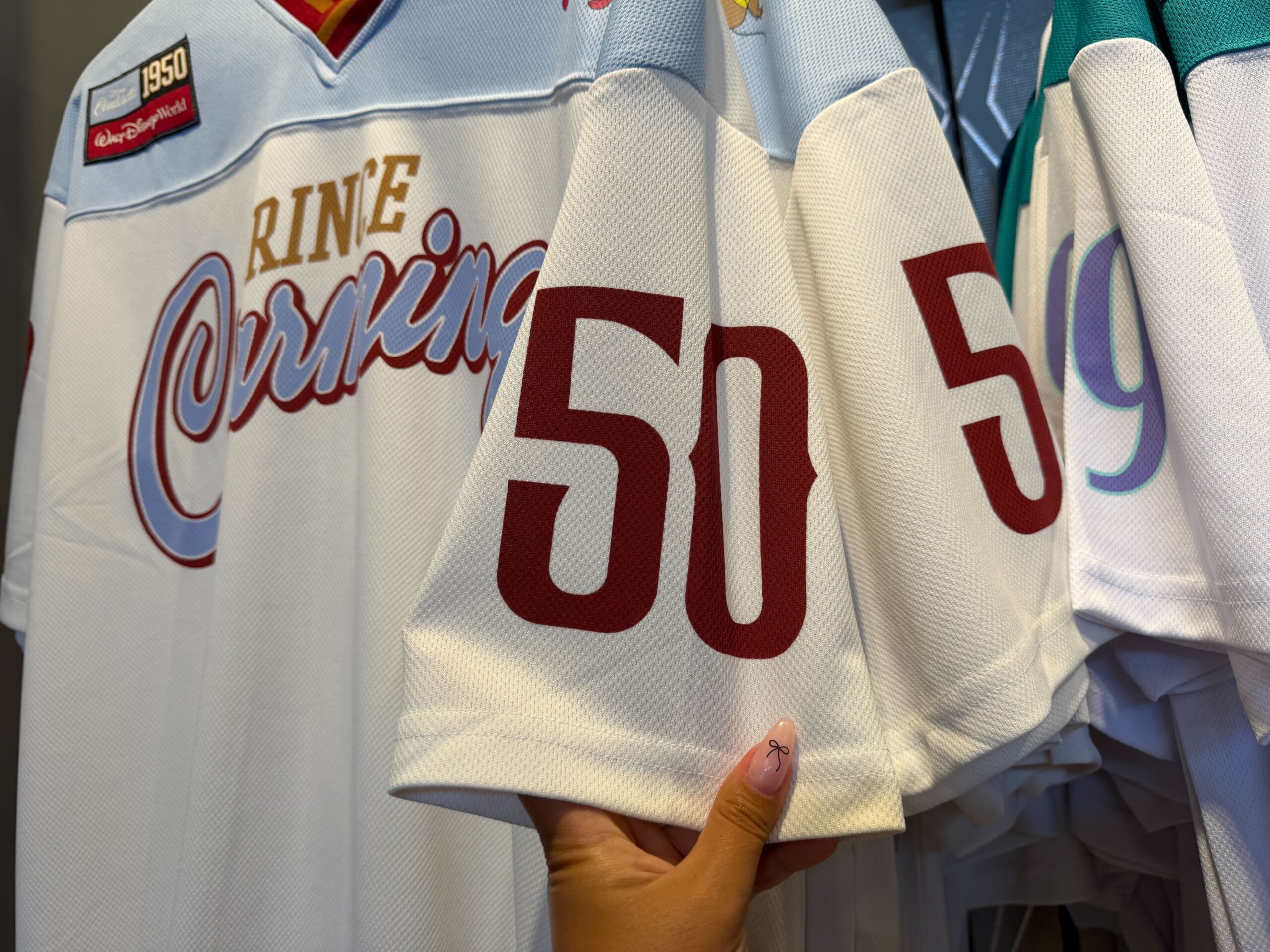 Prince sports jerseys at Magic Kingdom
