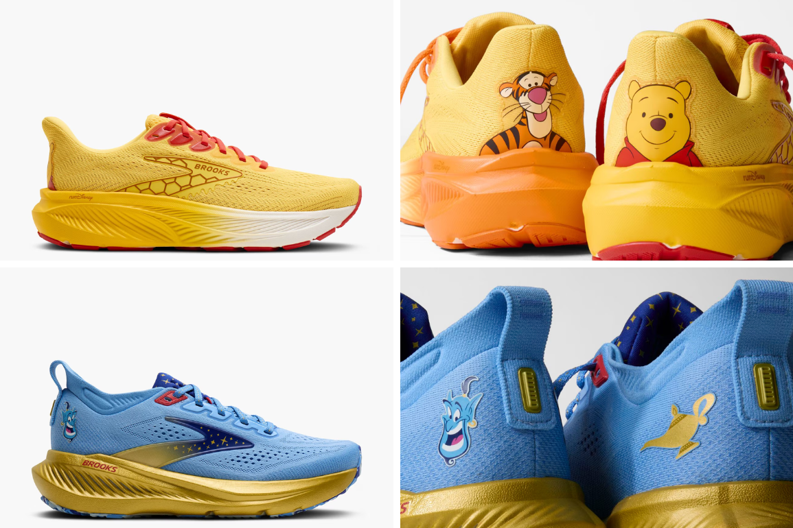 Genie and Winnie the Pooh Brooks x runDisney Shoes Now Available Online