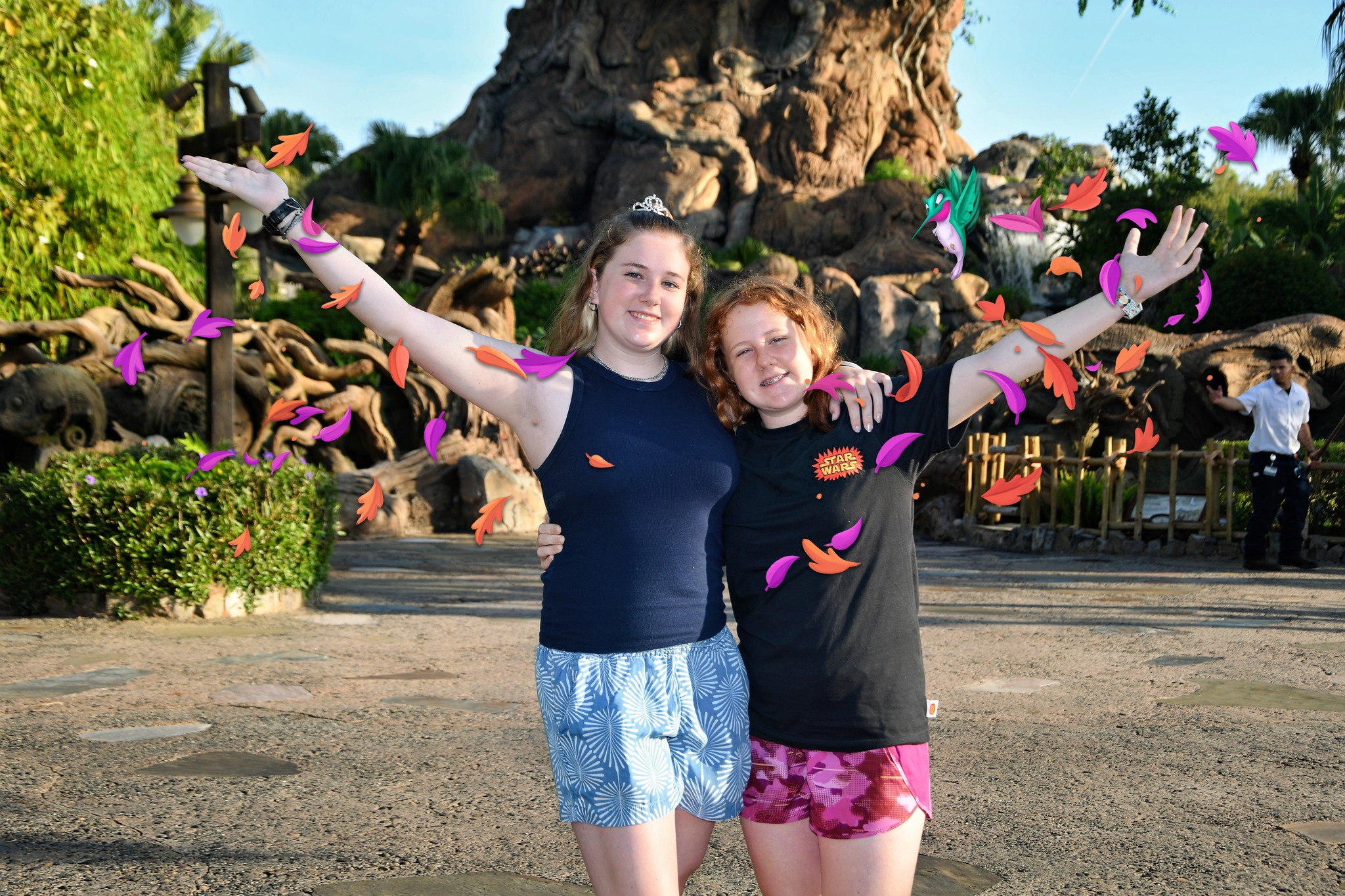 Pocahontas leaves and Flit photo op in Disney's Animal Kingdom