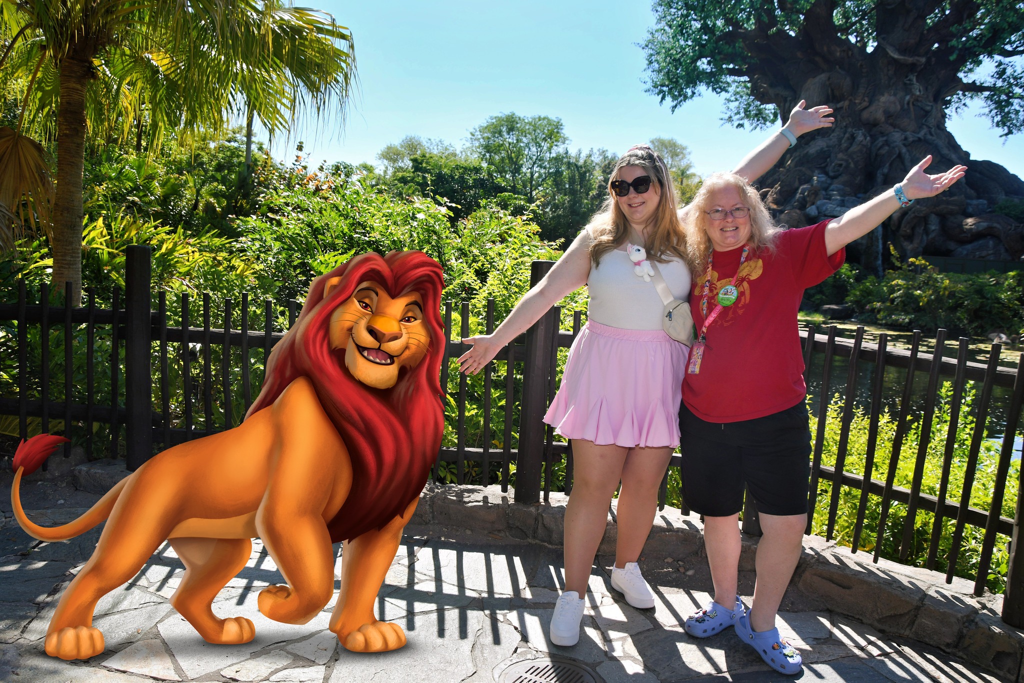 Simba photo op in Disney's Animal Kingdom