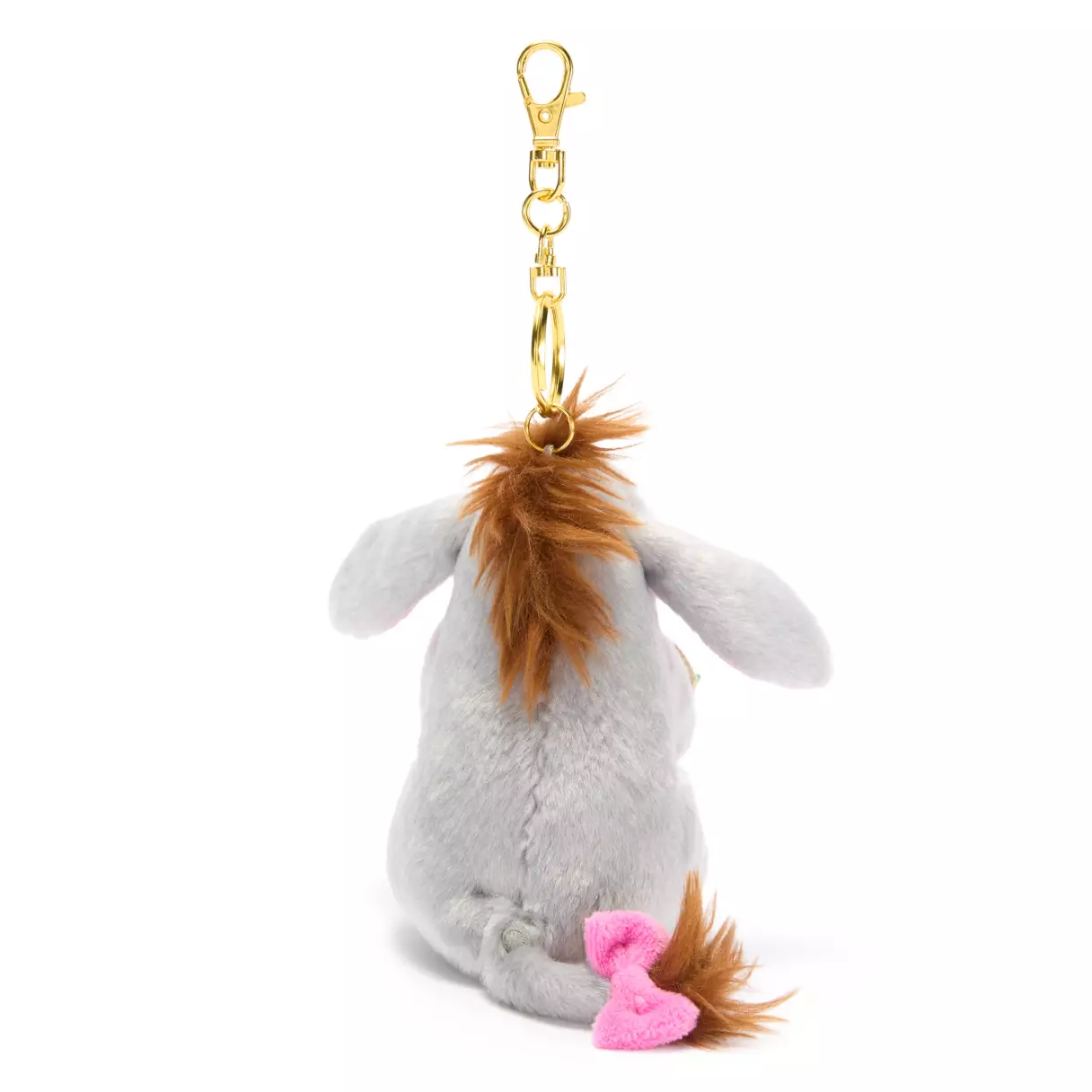 Back of Eeyore Keychain 5" Summertime Plush.